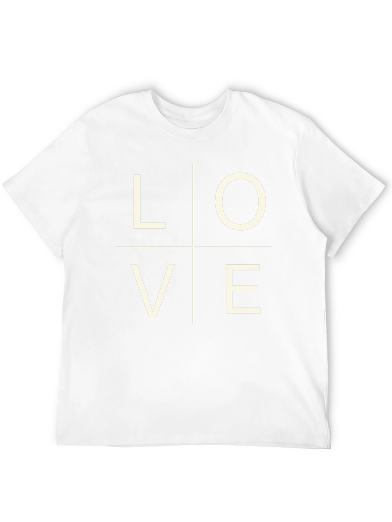 Love Grid Graphic Tee - Black Casual Shirt