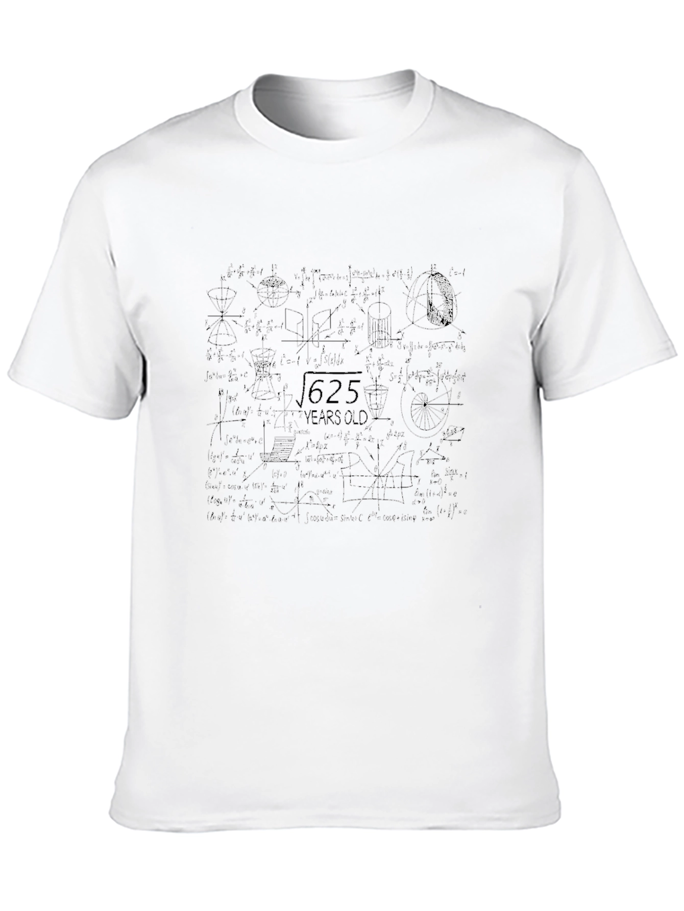 Math Equations Black T-Shirt