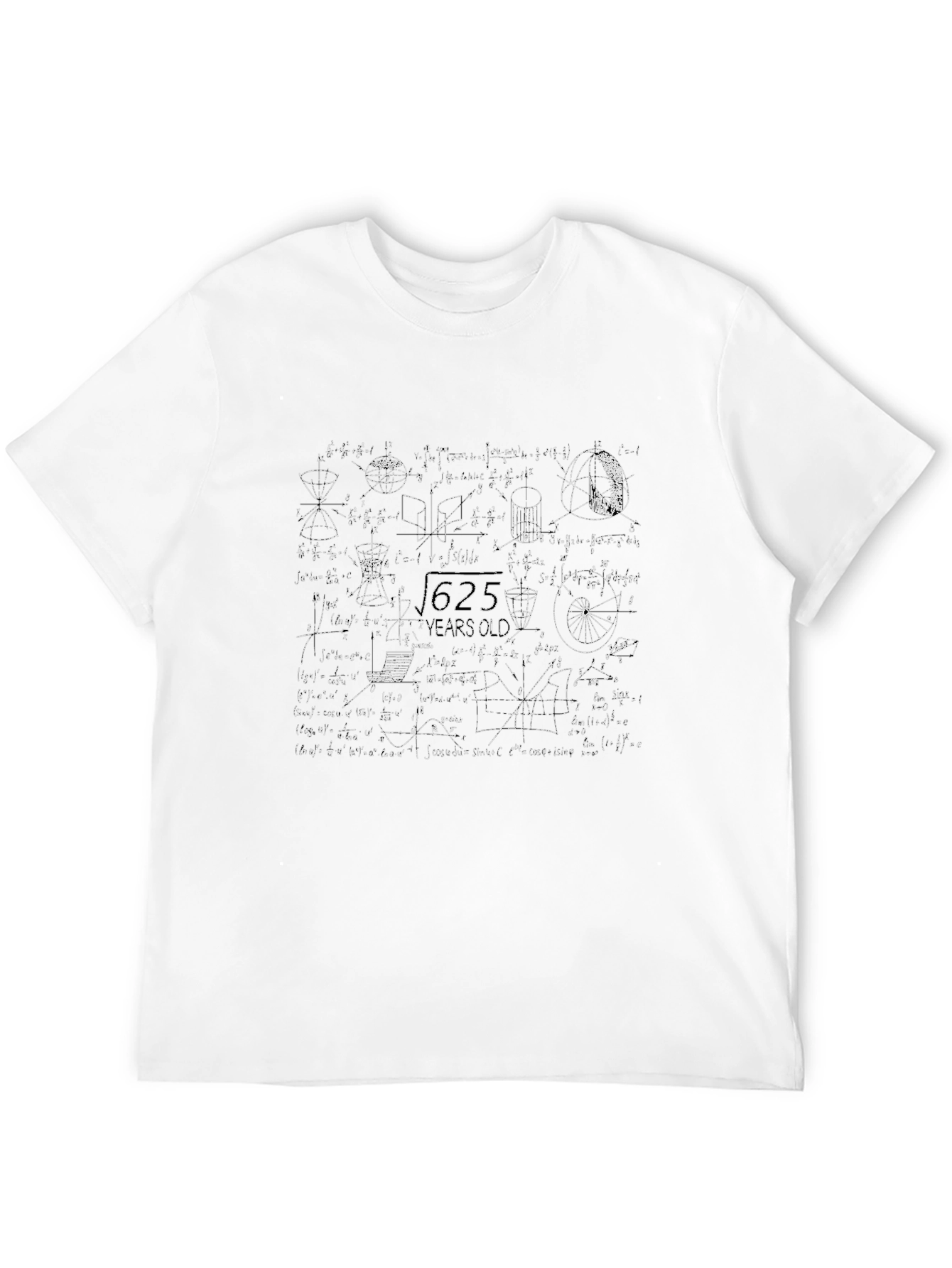 Math Equations Black T-Shirt
