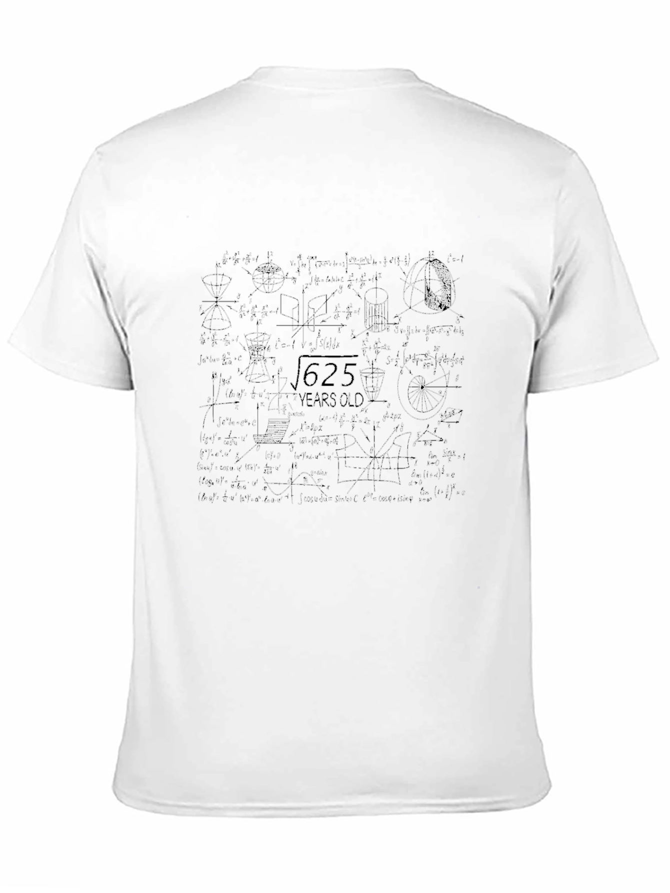 Math Equations Black T-Shirt