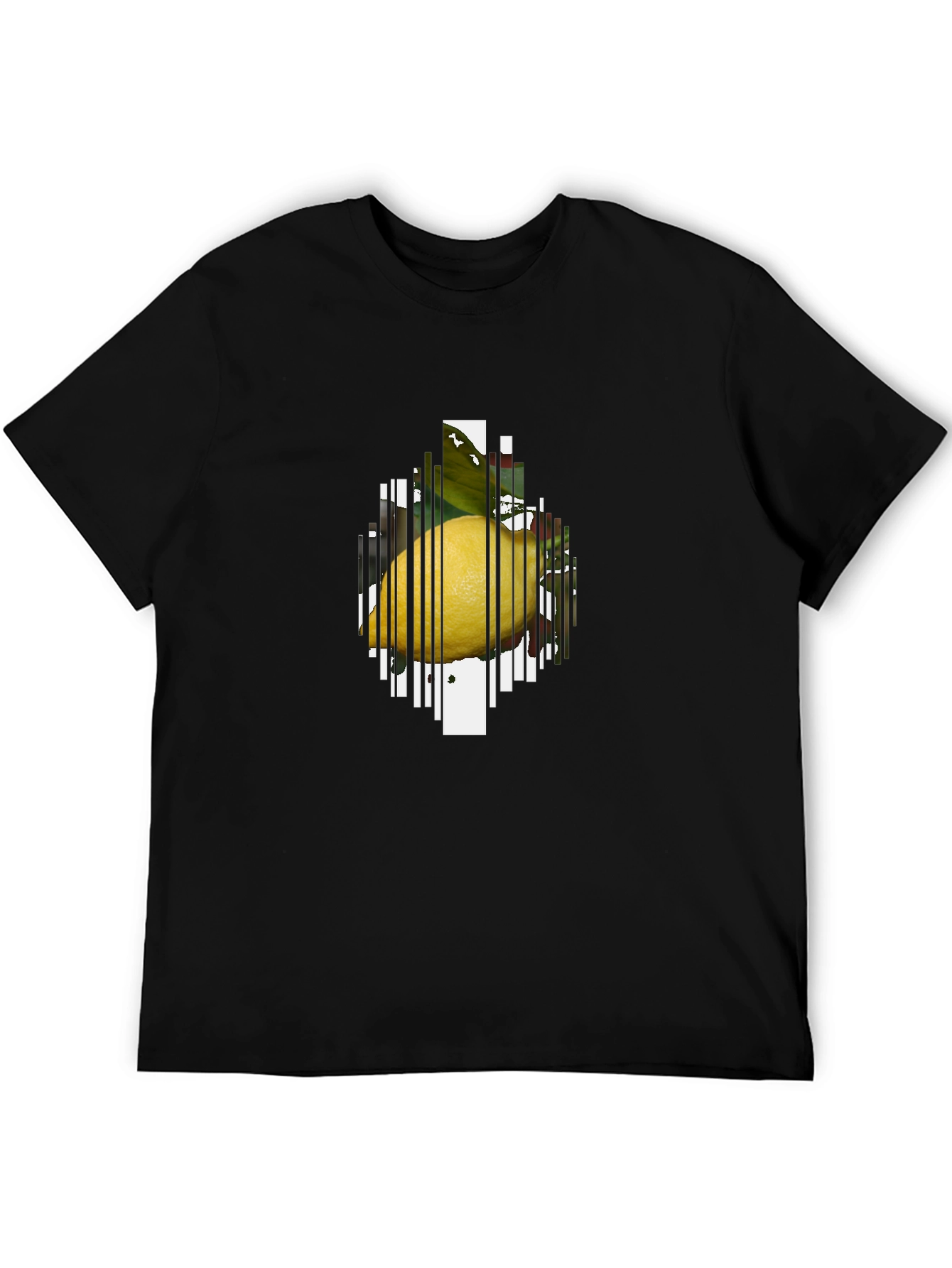 Lemon Graphic T-Shirt - Modern Fruit Print