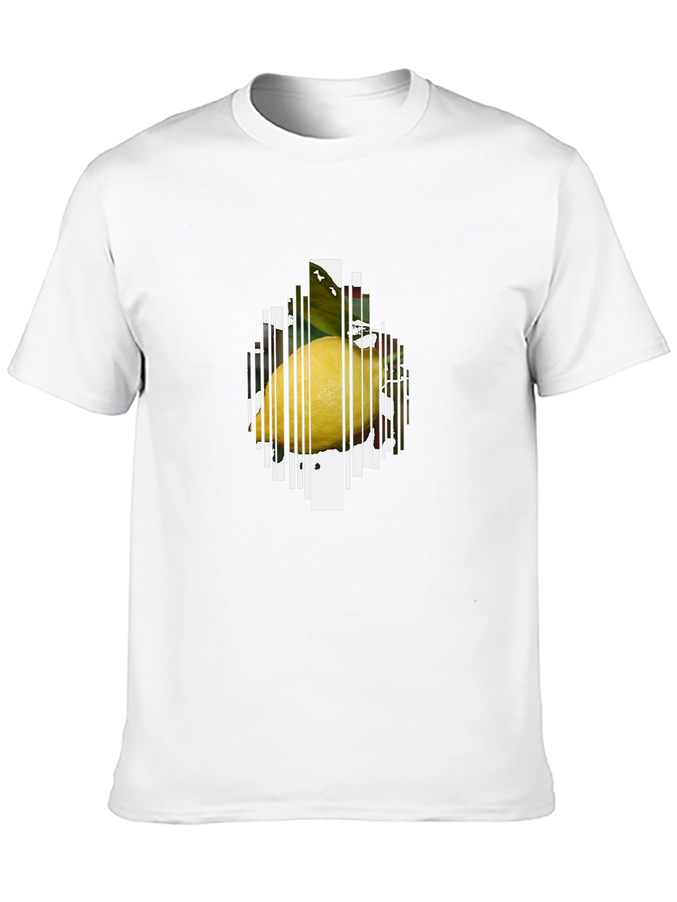 Lemon Graphic T-Shirt - Modern Fruit Print