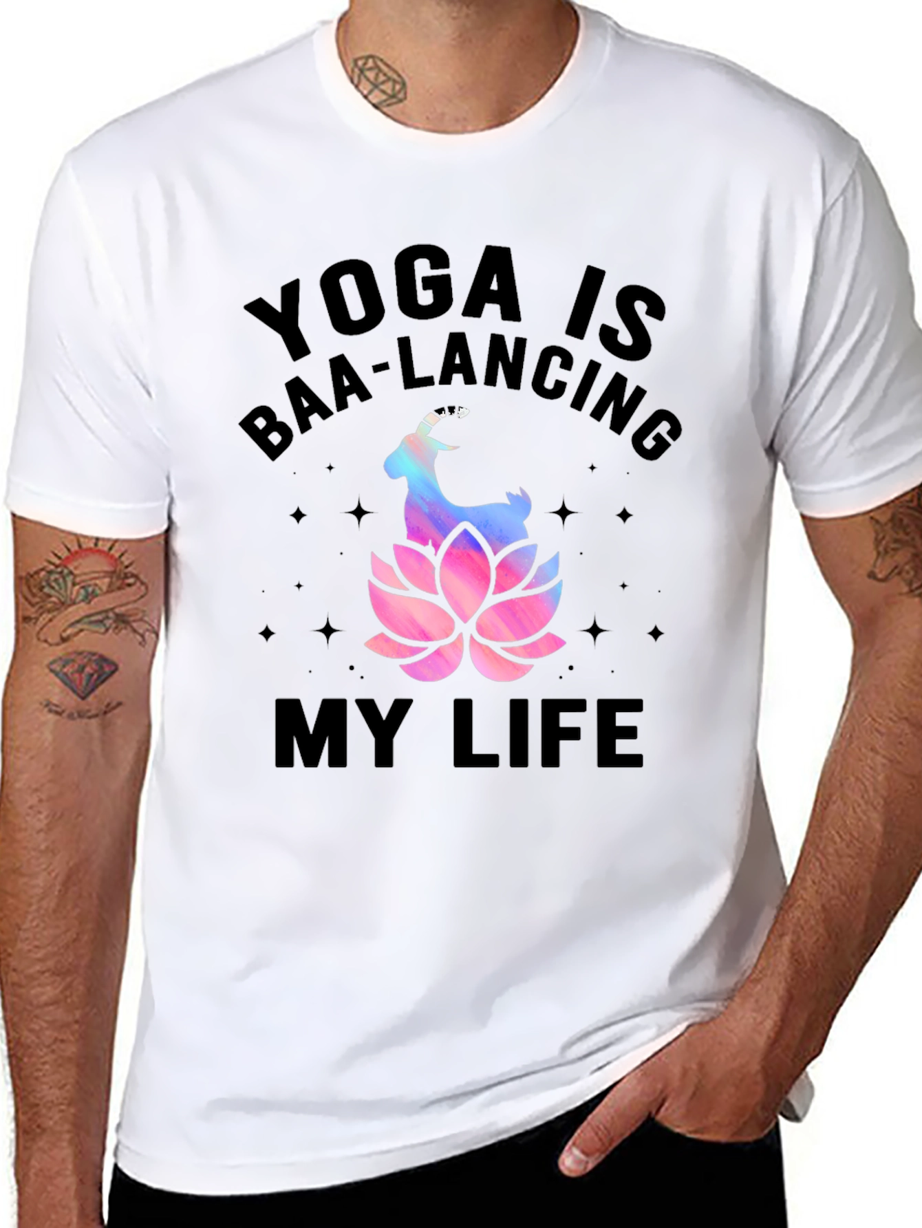 Yoga Baa-lancing Life Graphic Tee