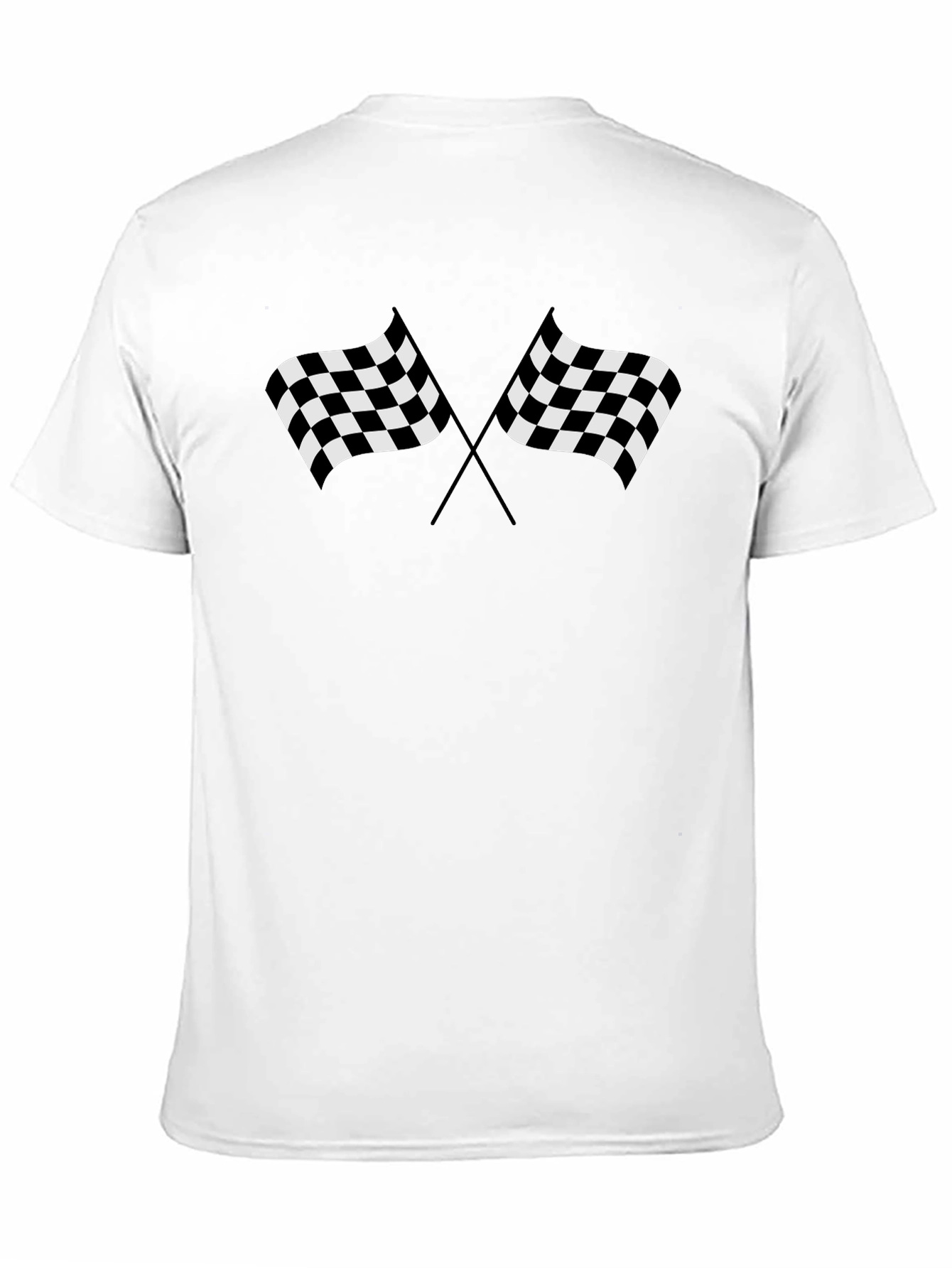Checkered Flags Graphic Tee - Race Day Style