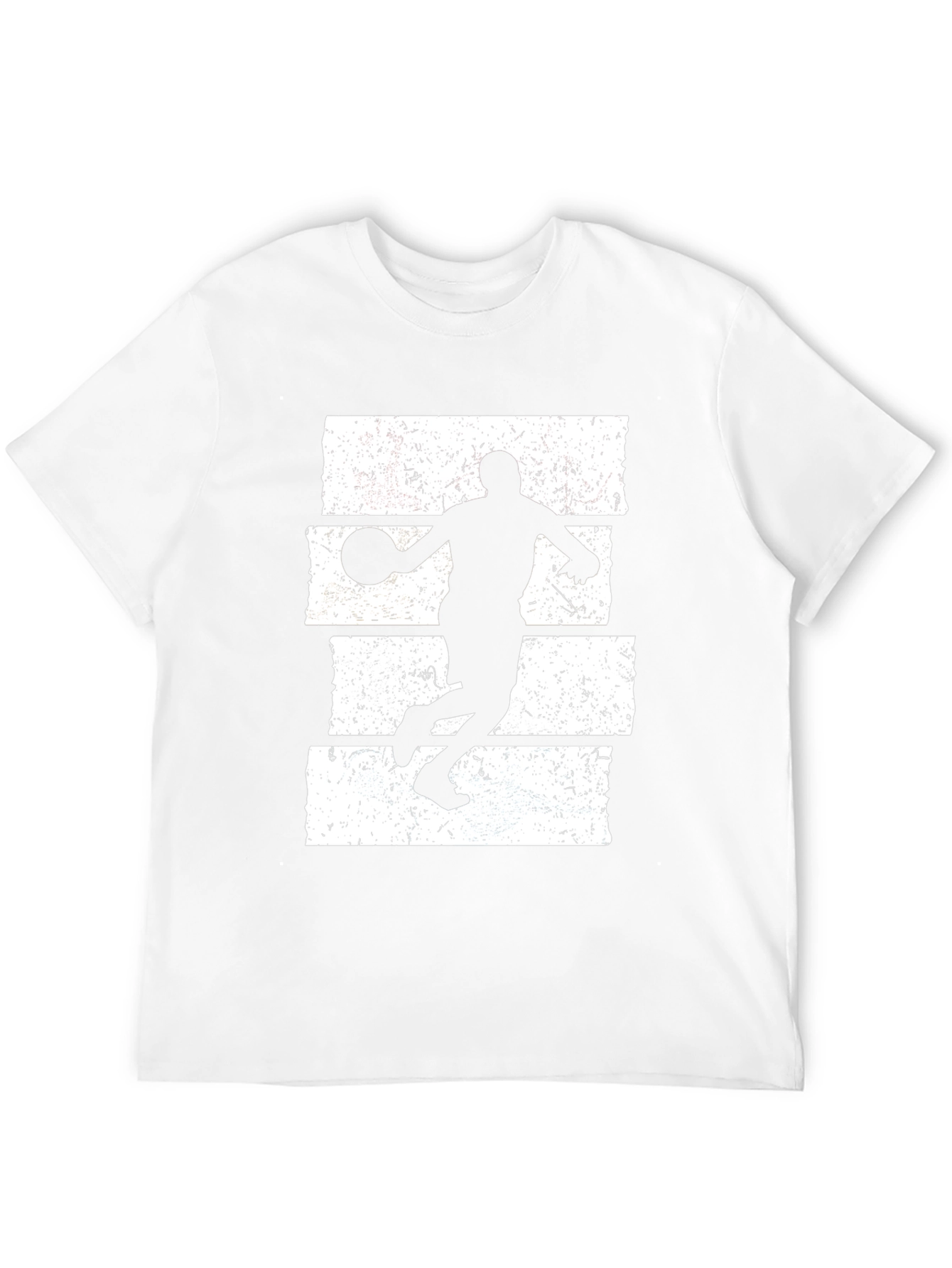 Basketball Silhouette Graphic Tee - Black