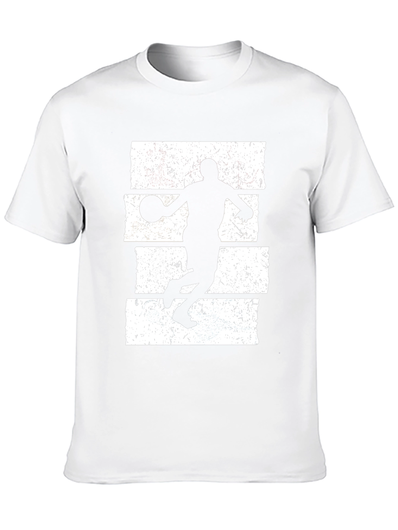 Basketball Silhouette Graphic Tee - Black