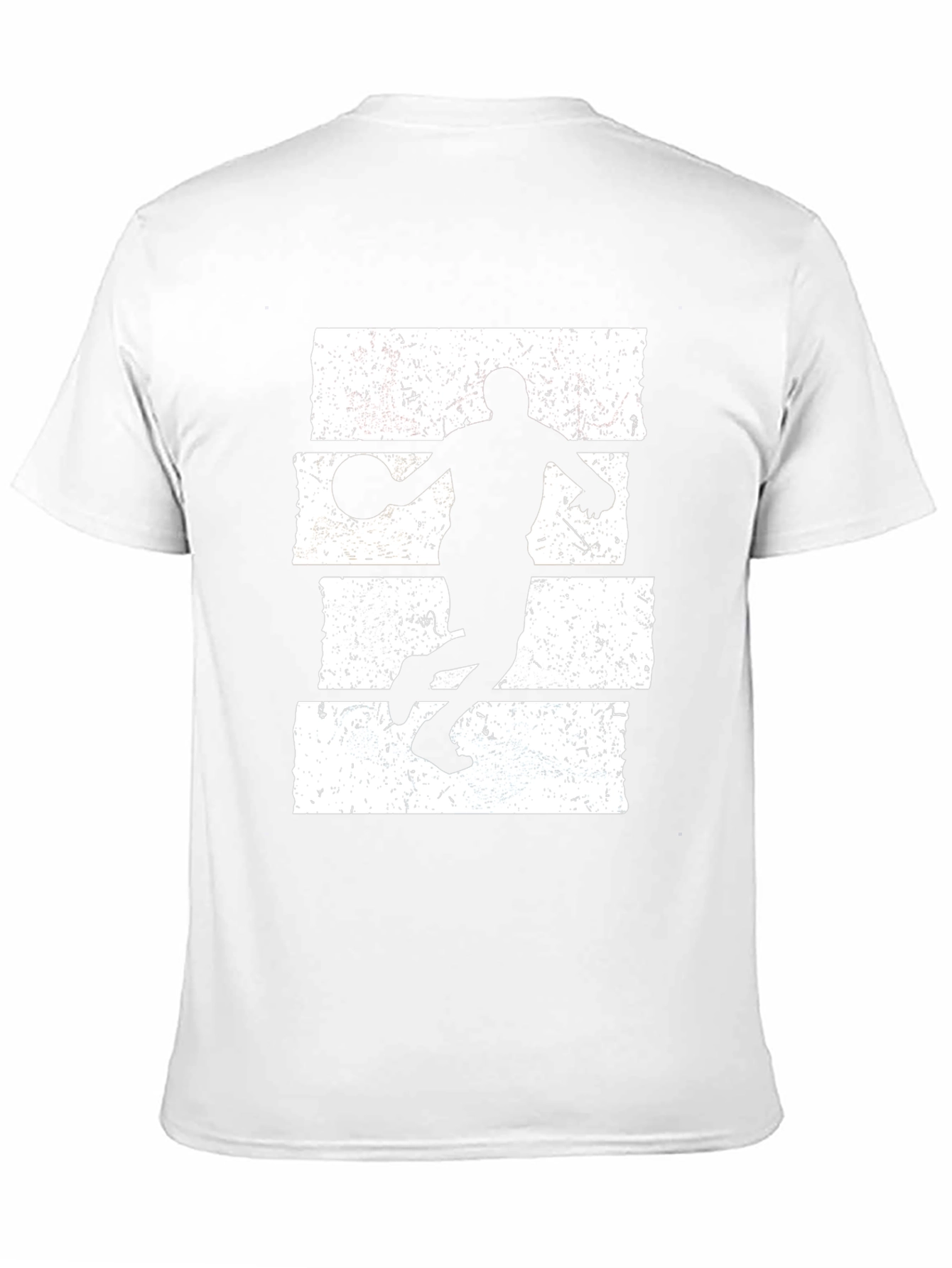 Basketball Silhouette Graphic Tee - Black