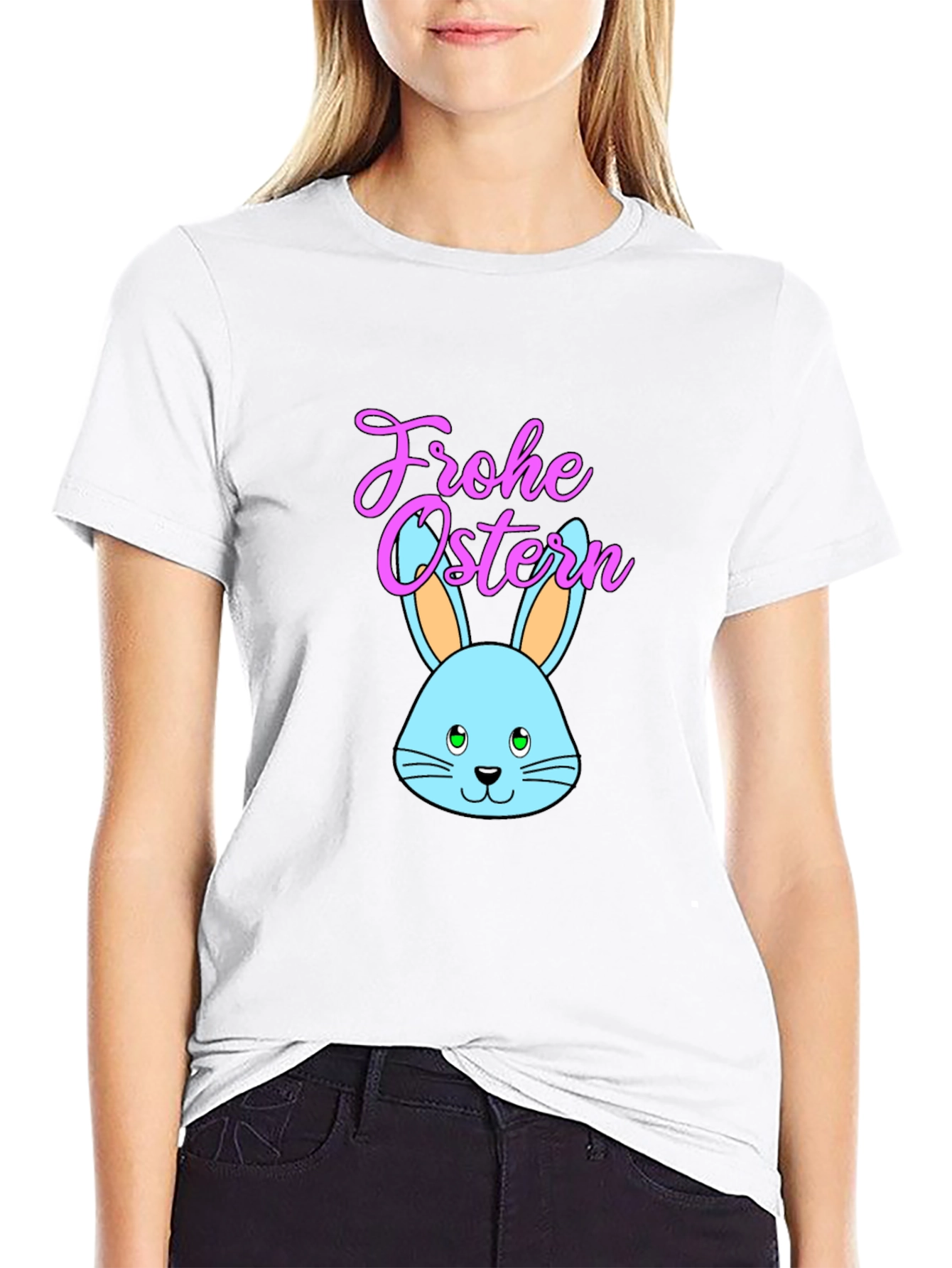 Frohe Ostern Bunny T-Shirt - Easter Rabbit Tee