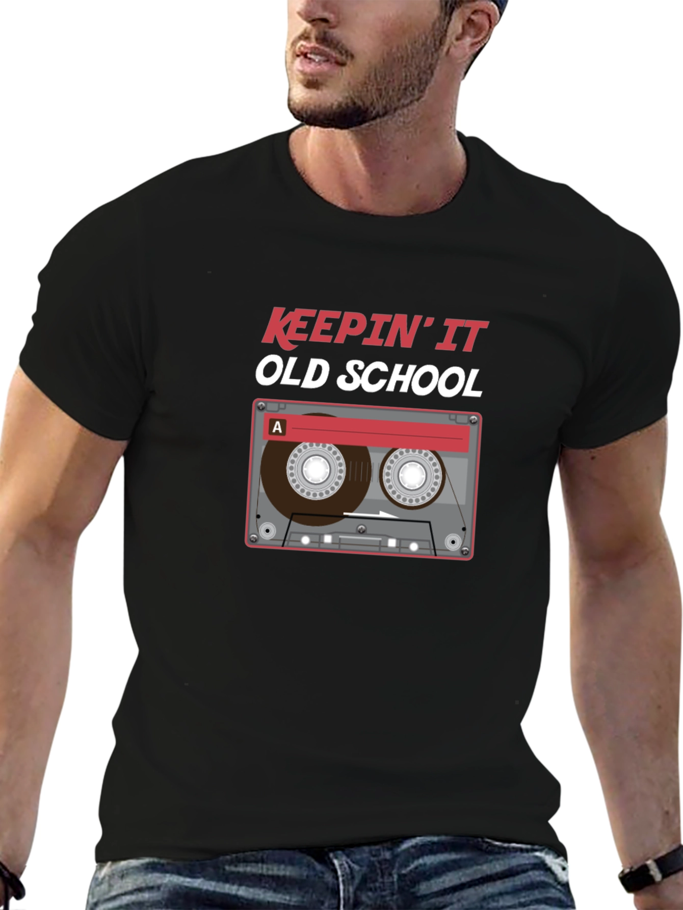 Keepin It Old School Cassette Tape T-Shirt