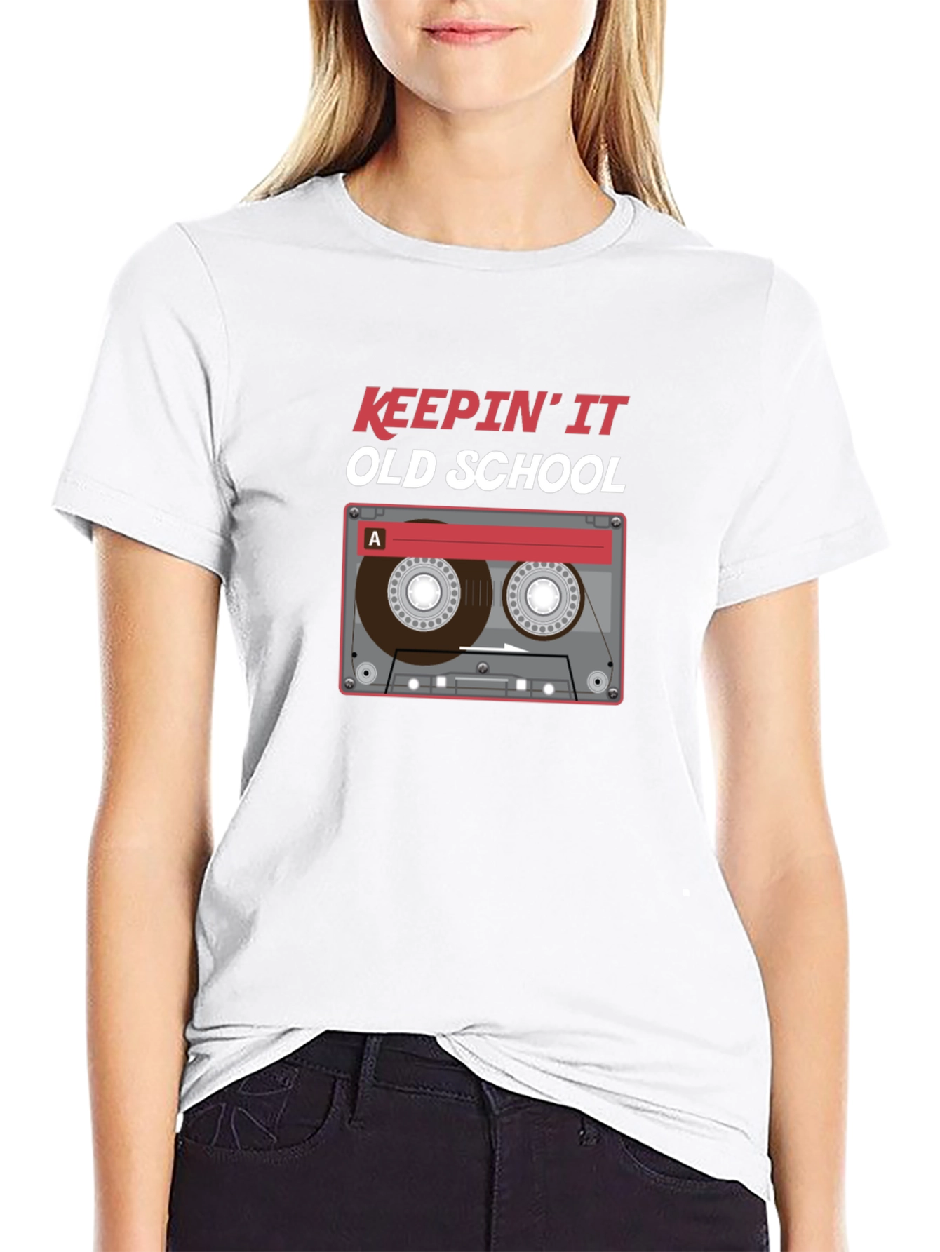 Keepin It Old School Cassette Tape T-Shirt