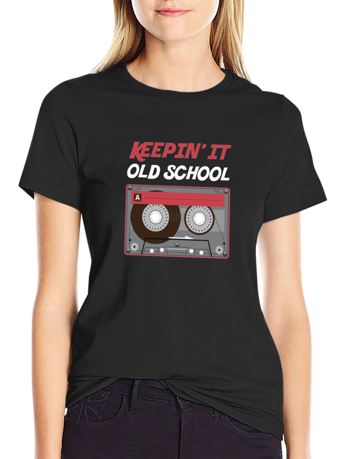 Keepin It Old School Cassette Tape T-Shirt