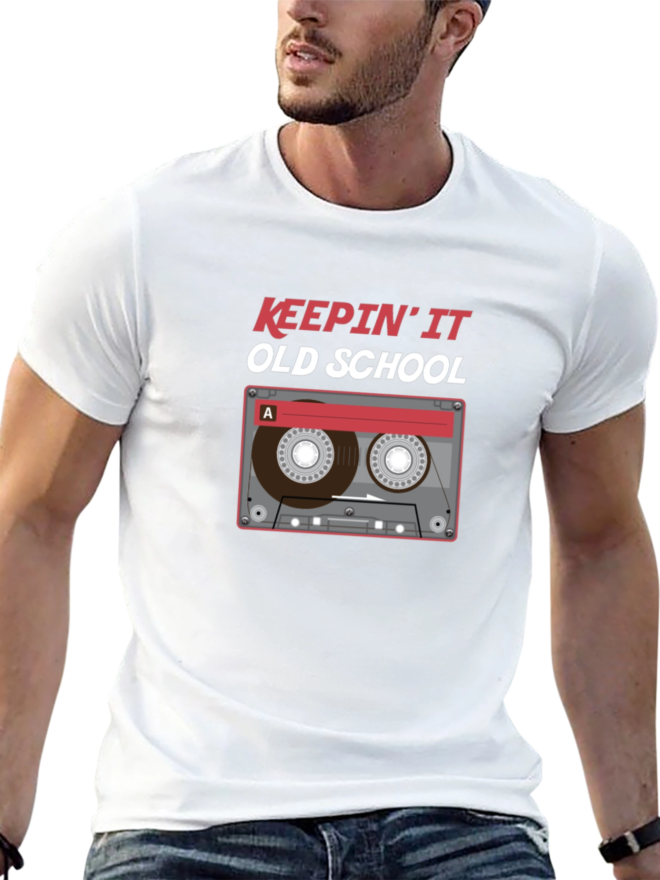 Keepin It Old School Cassette Tape T-Shirt
