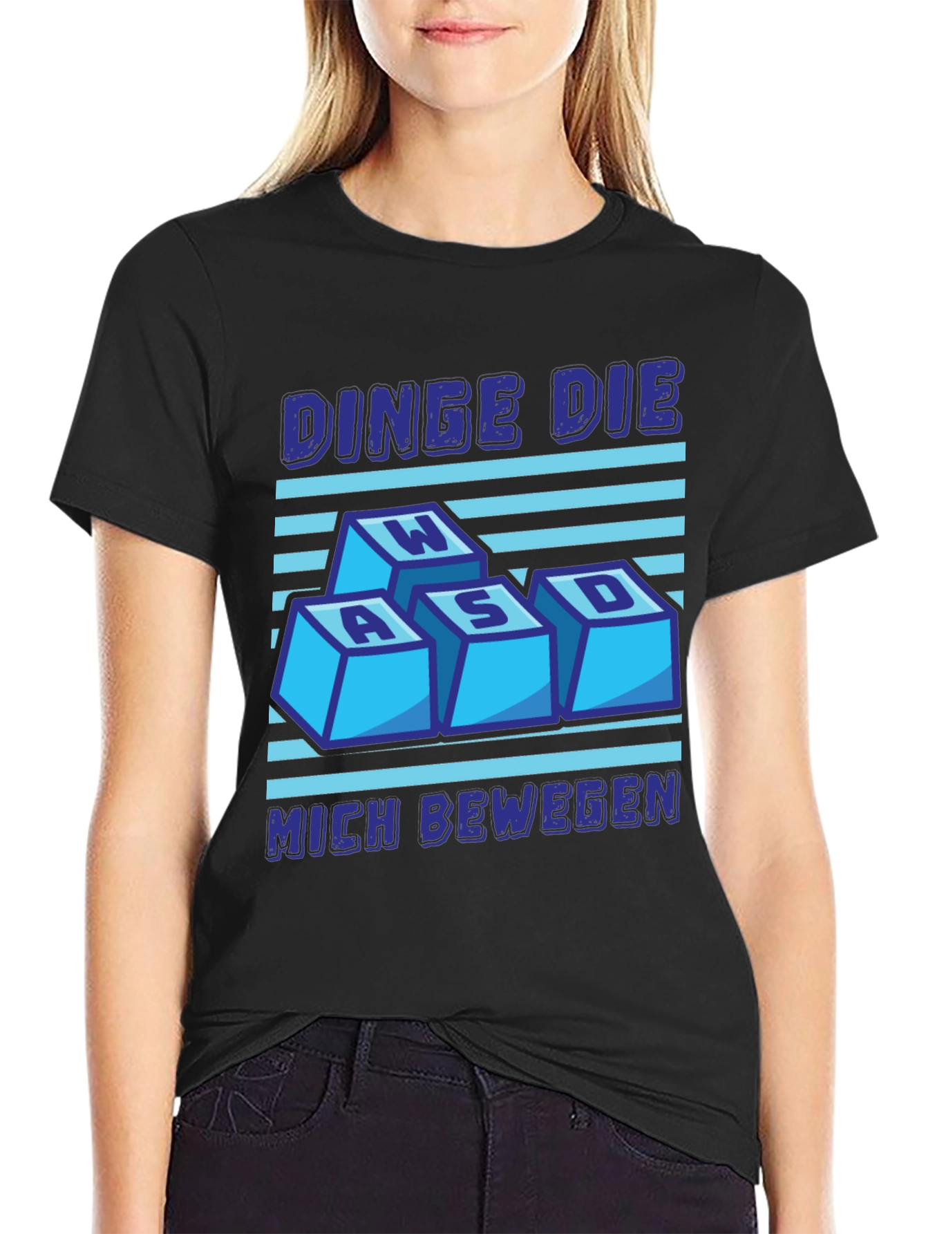 WASD Gaming Tee - DINGE DIE MICH BEWEGEN Shirt