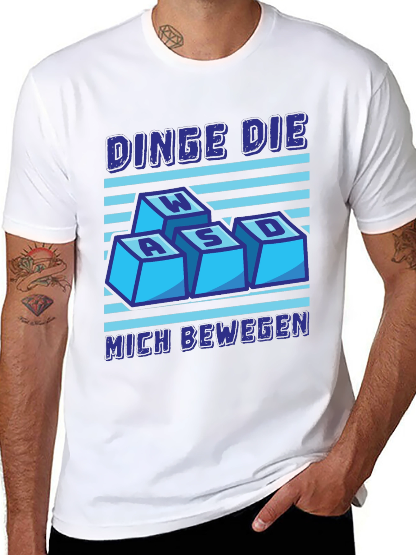 WASD Gaming Tee - DINGE DIE MICH BEWEGEN Shirt