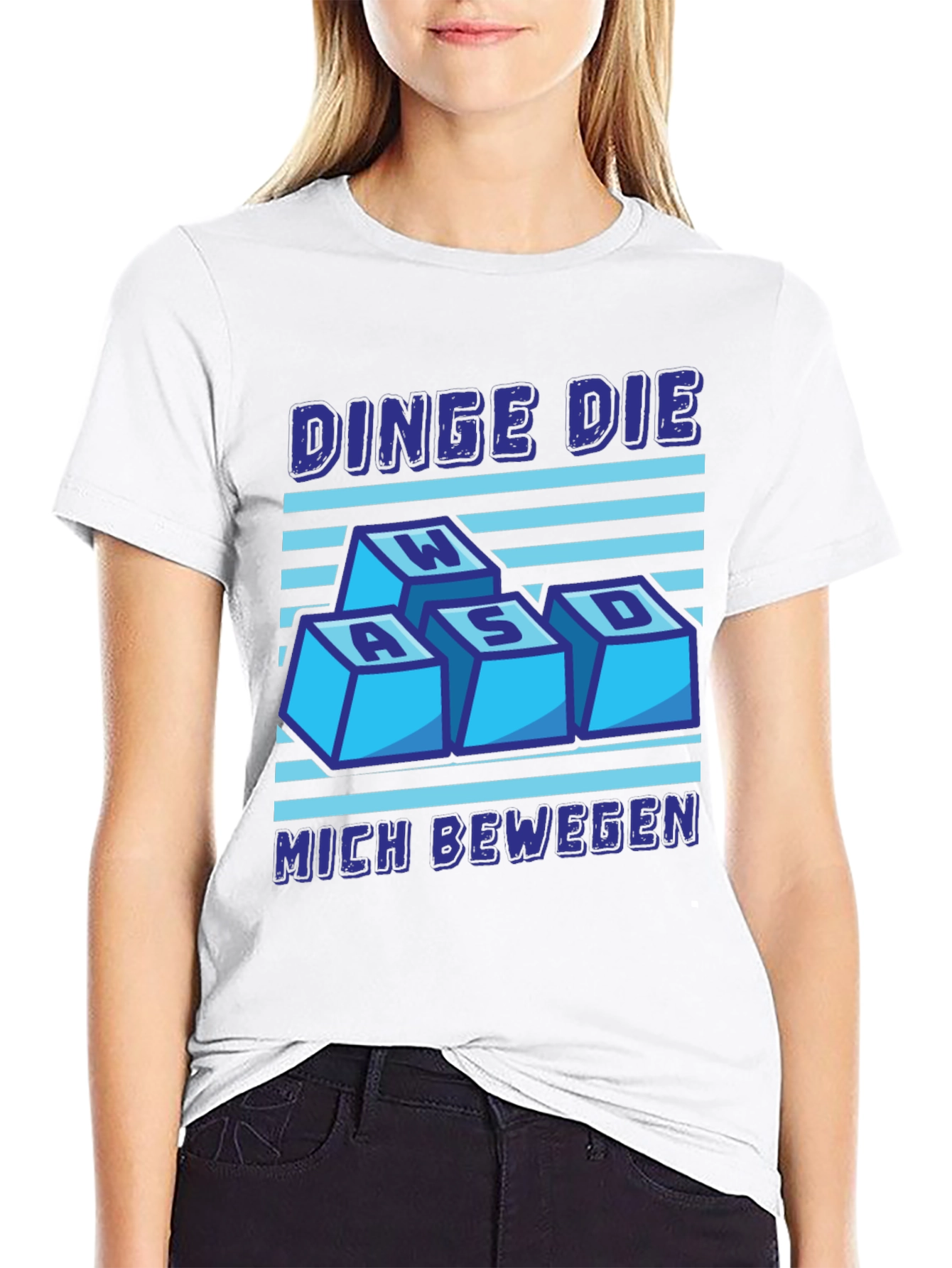 WASD Gaming Tee - DINGE DIE MICH BEWEGEN Shirt