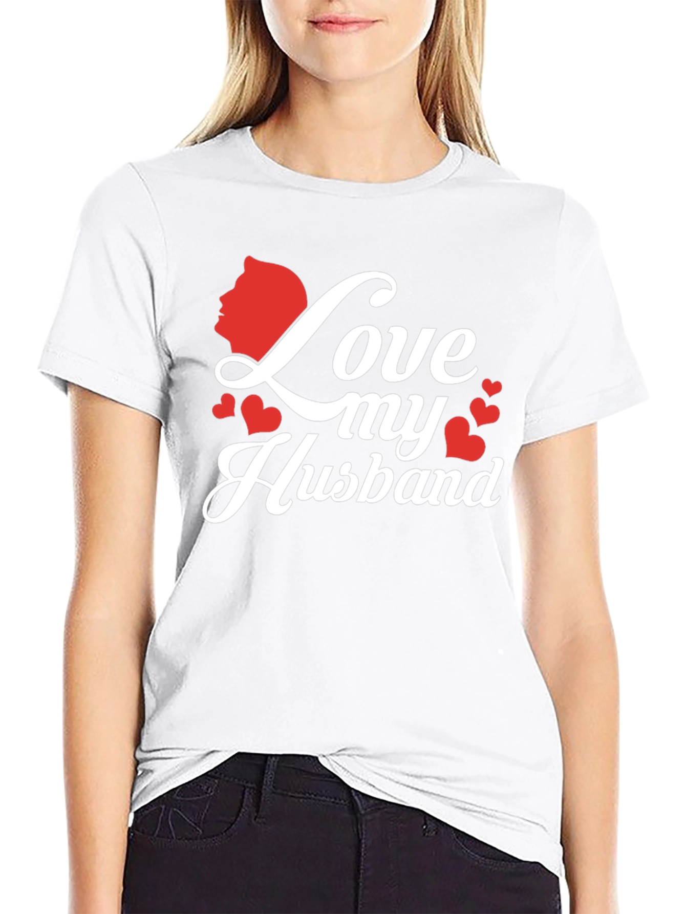 Love My Husband Graphic Tee - Black