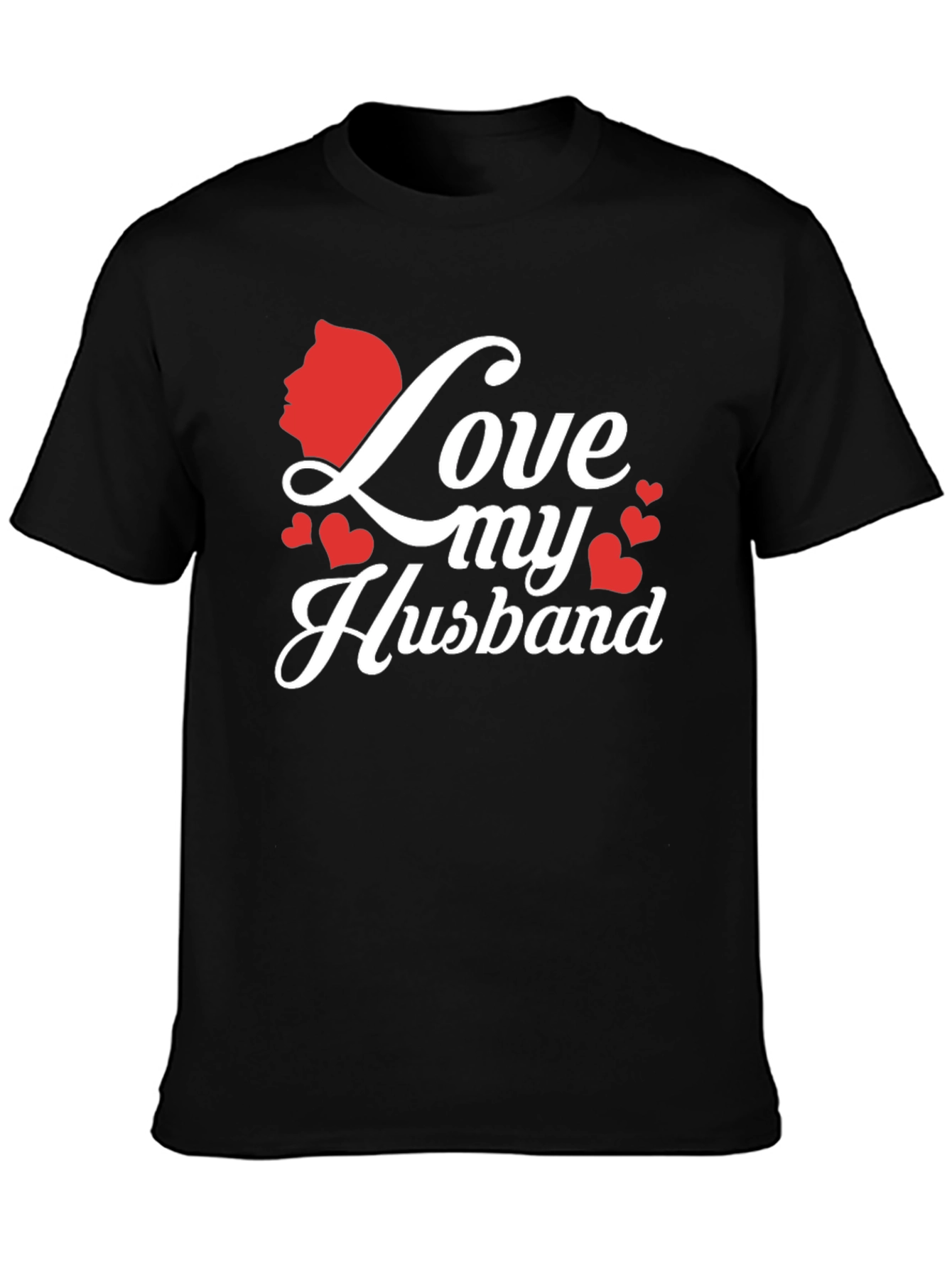 Love My Husband Graphic Tee - Black