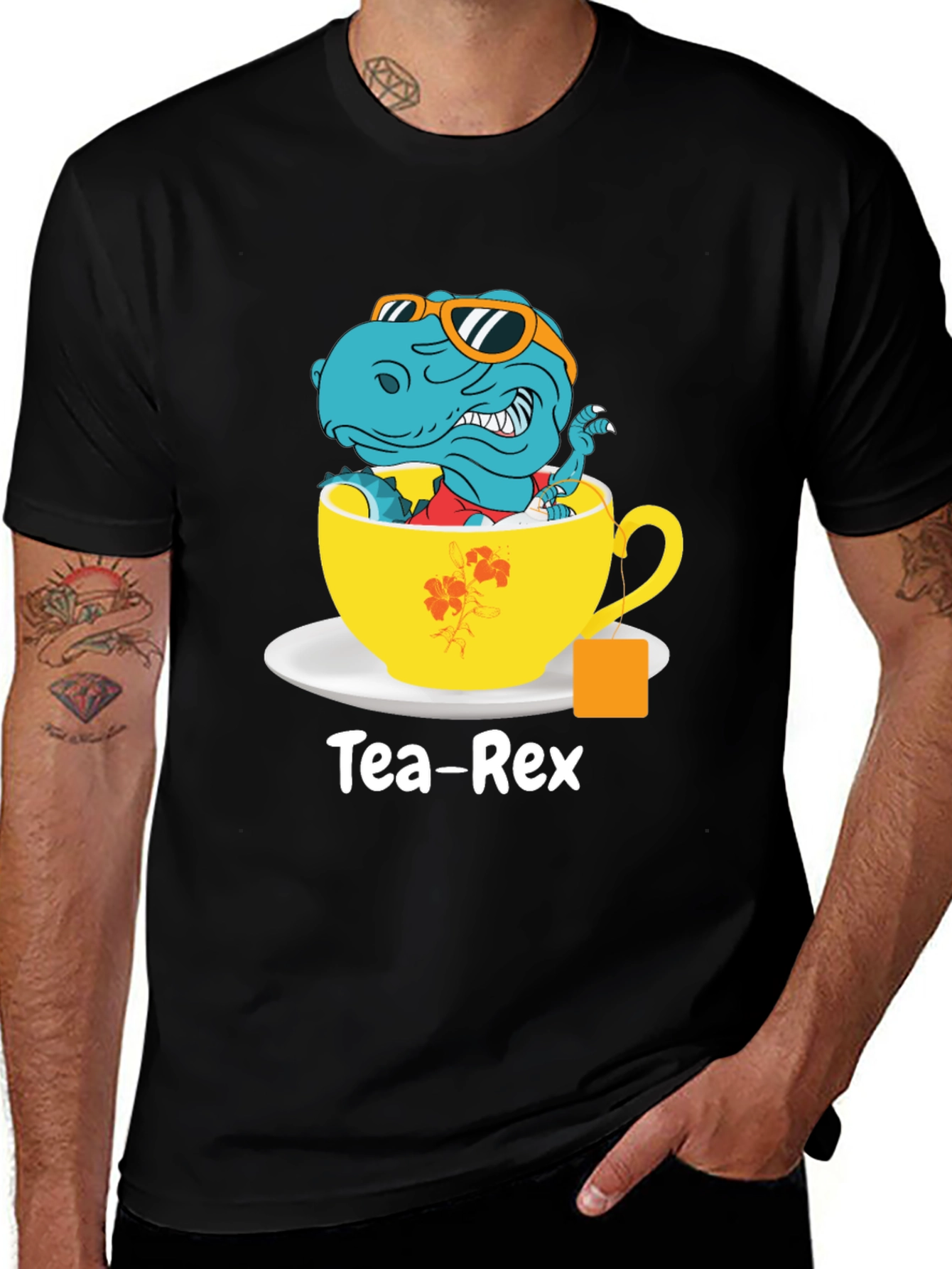 Tea-Rex T-Shirt - Dinosaur in Teacup
