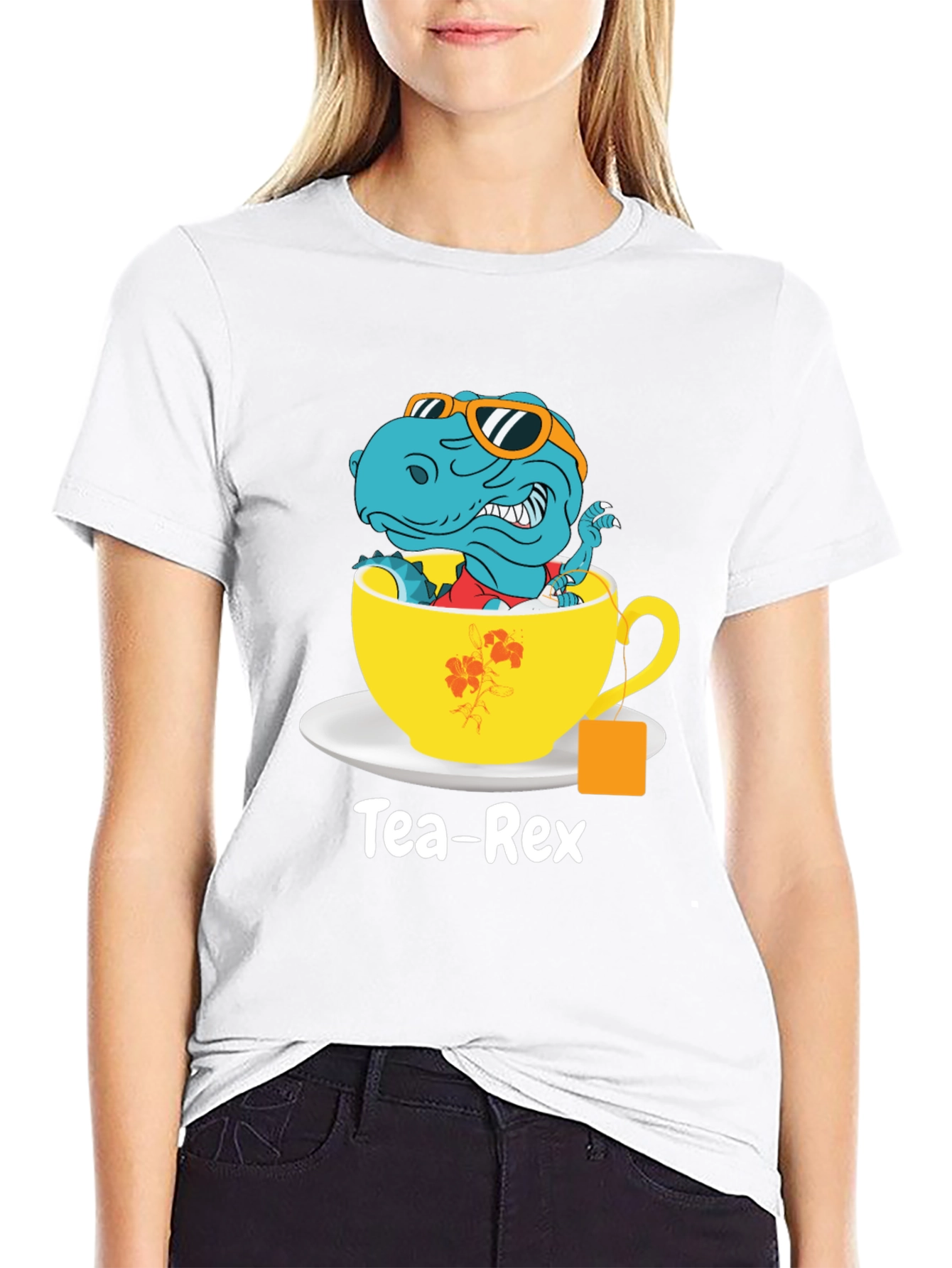 Tea-Rex T-Shirt - Dinosaur in Teacup