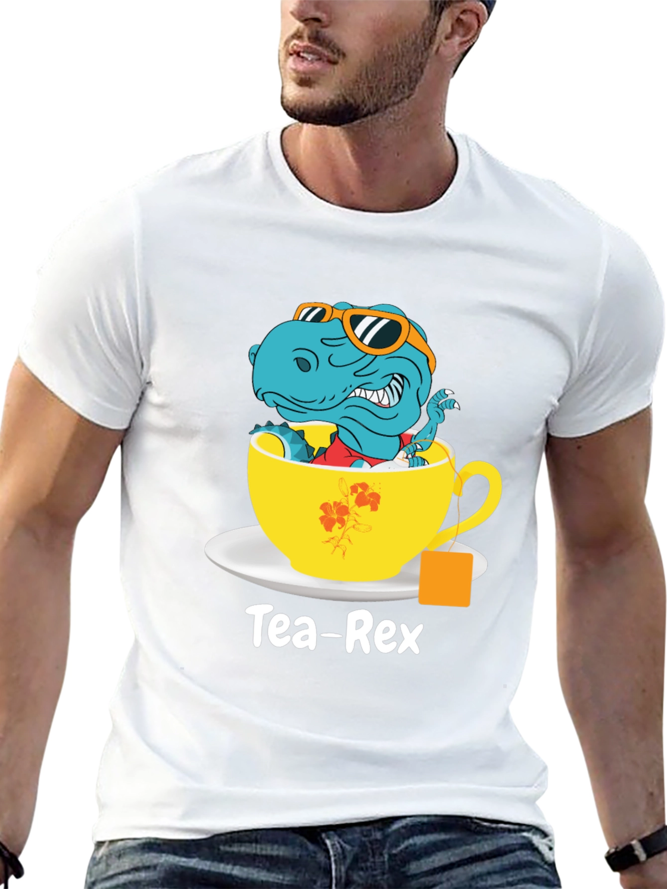 Tea-Rex T-Shirt - Dinosaur in Teacup