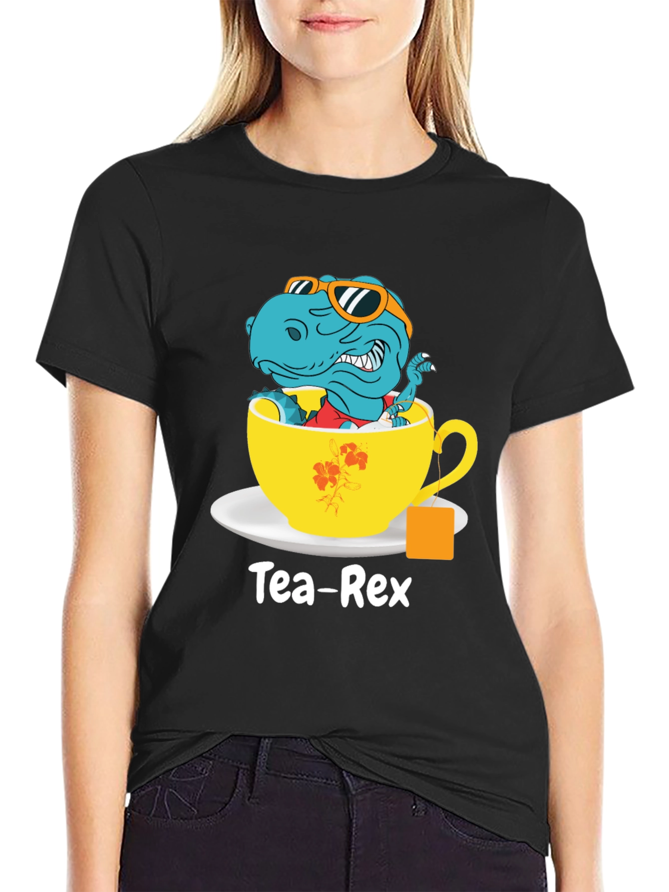Tea-Rex T-Shirt - Dinosaur in Teacup