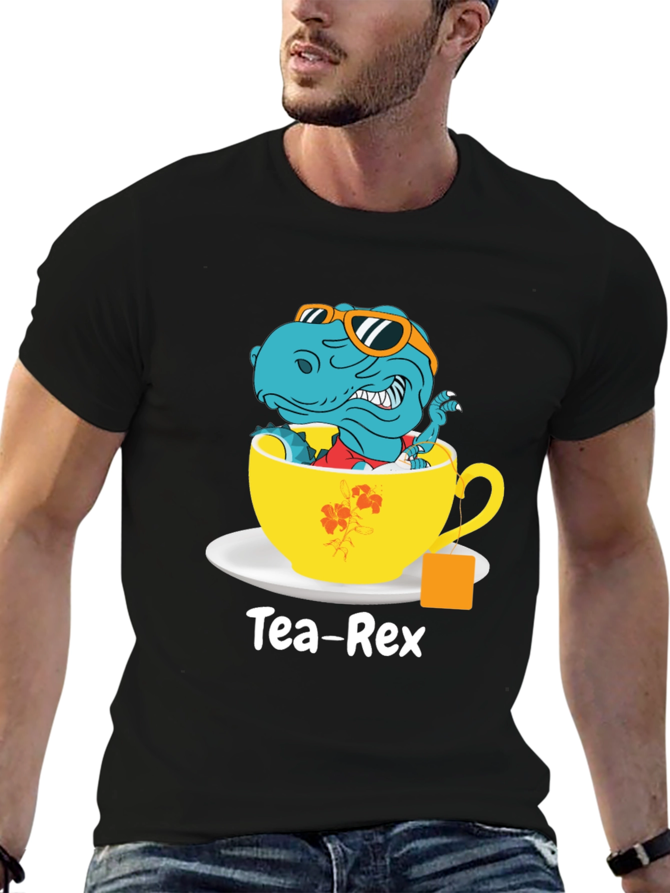 Tea-Rex T-Shirt - Dinosaur in Teacup