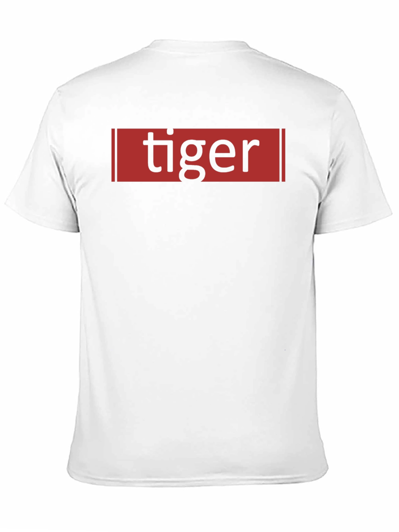 Tiger Graphic Print Crew Neck Black T-Shirt