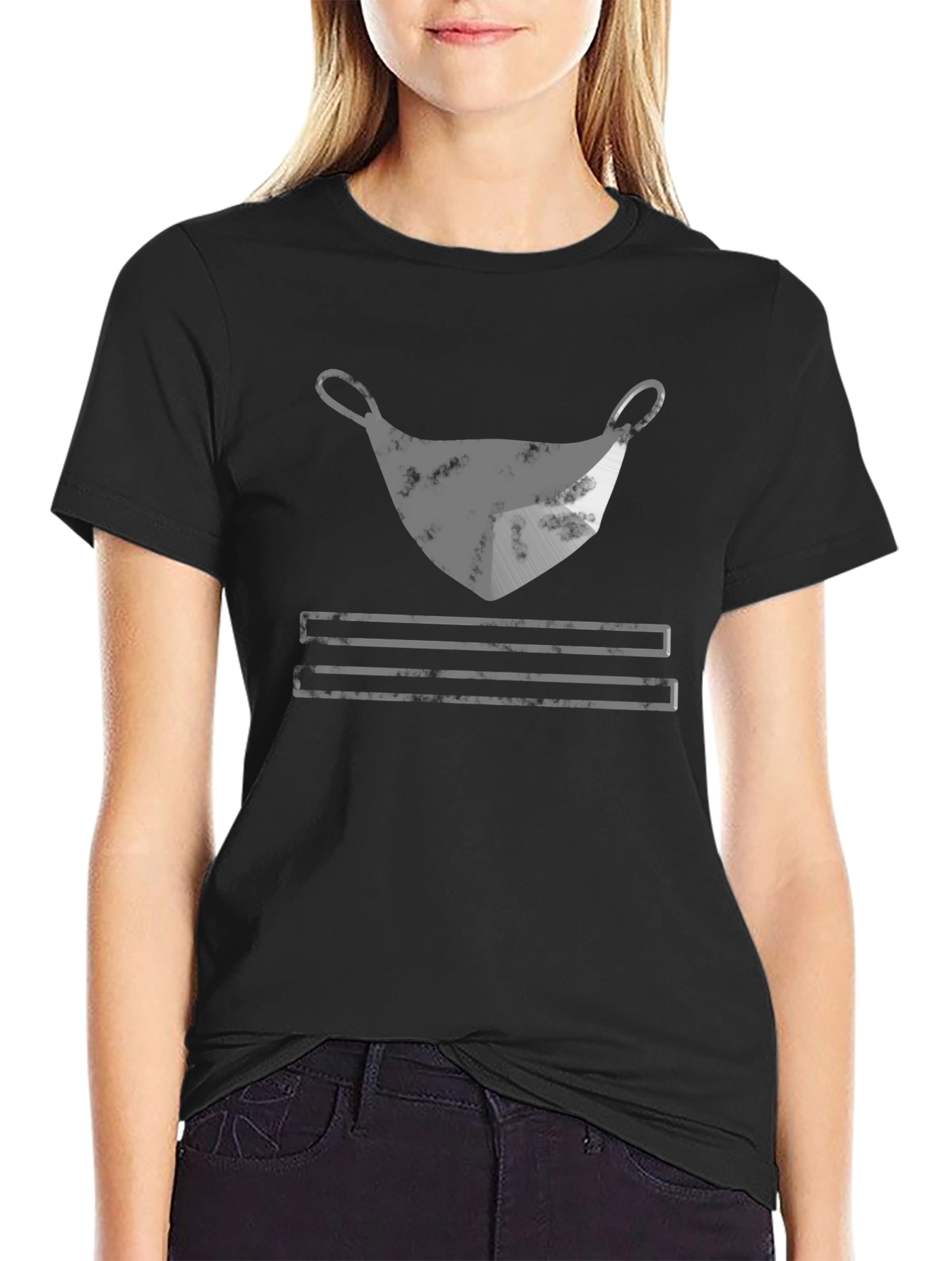 Mask Graphic Tee - Stylish Statement Shirt