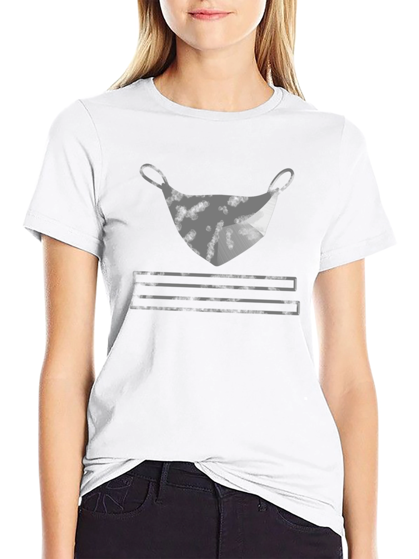 Mask Graphic Tee - Stylish Statement Shirt