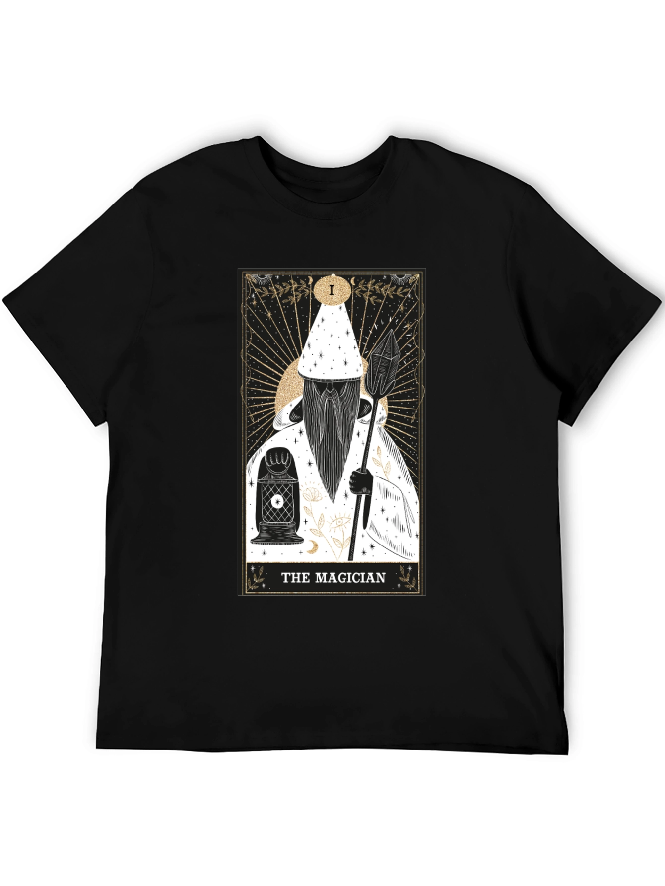The Magician Tarot Card Graphic Tee - Black
