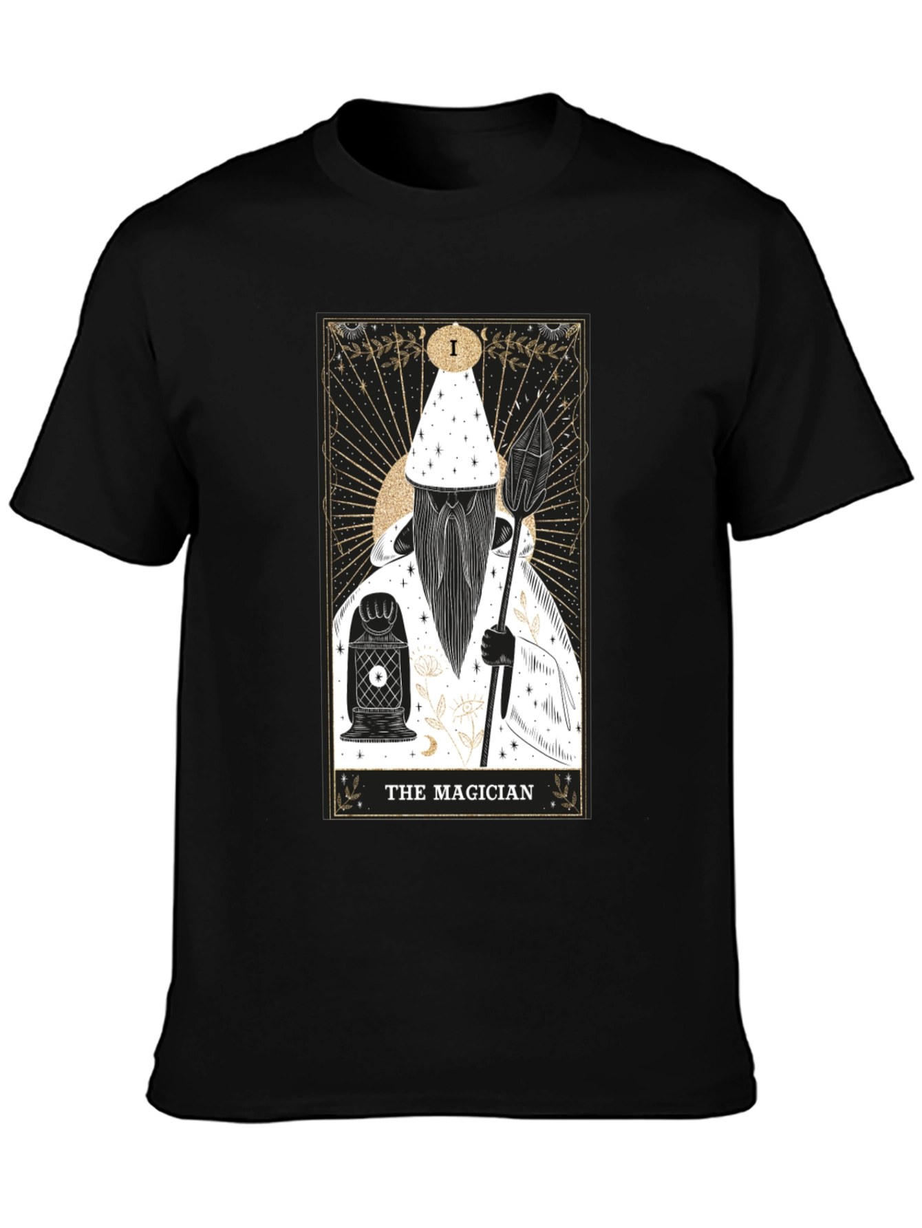 The Magician Tarot Card Graphic Tee - Black
