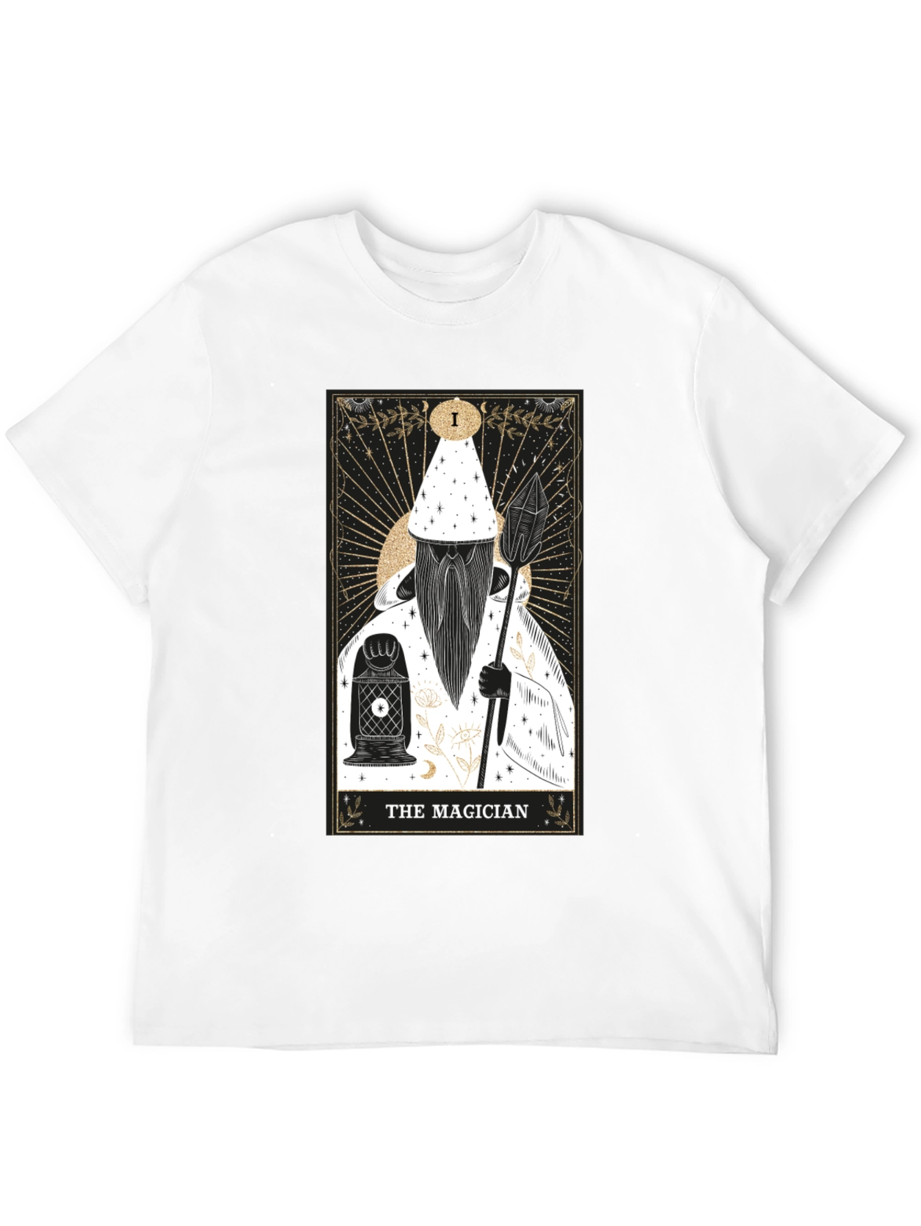 The Magician Tarot Card Graphic Tee - Black