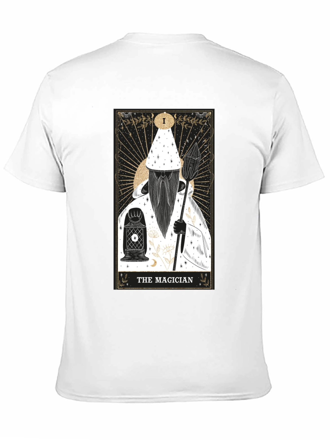 The Magician Tarot Card Graphic Tee - Black