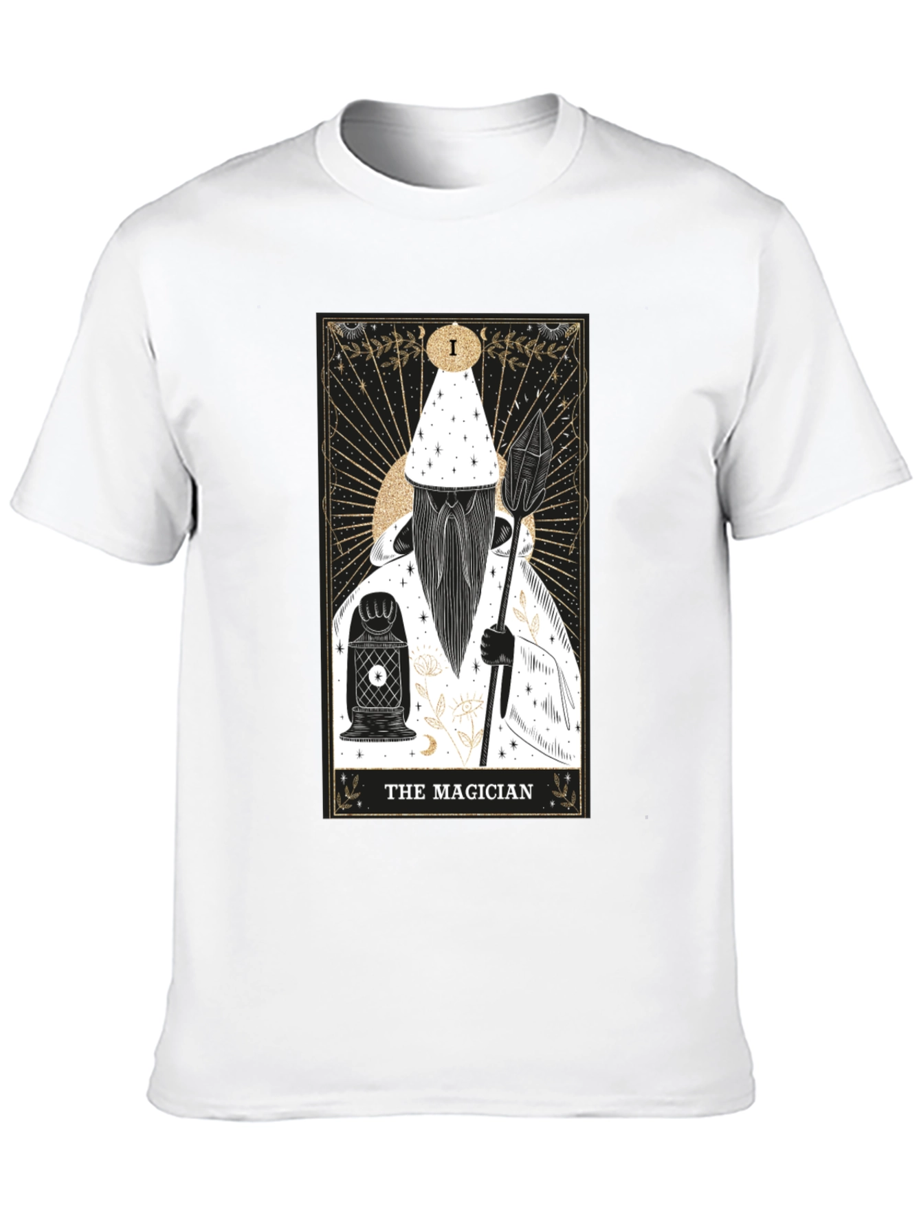 The Magician Tarot Card Graphic Tee - Black