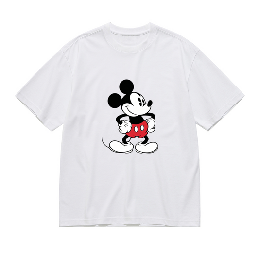 Classic Hands?on?Hips Mickey Mouse Graphic Plus Size Women¡¯s T?shirt