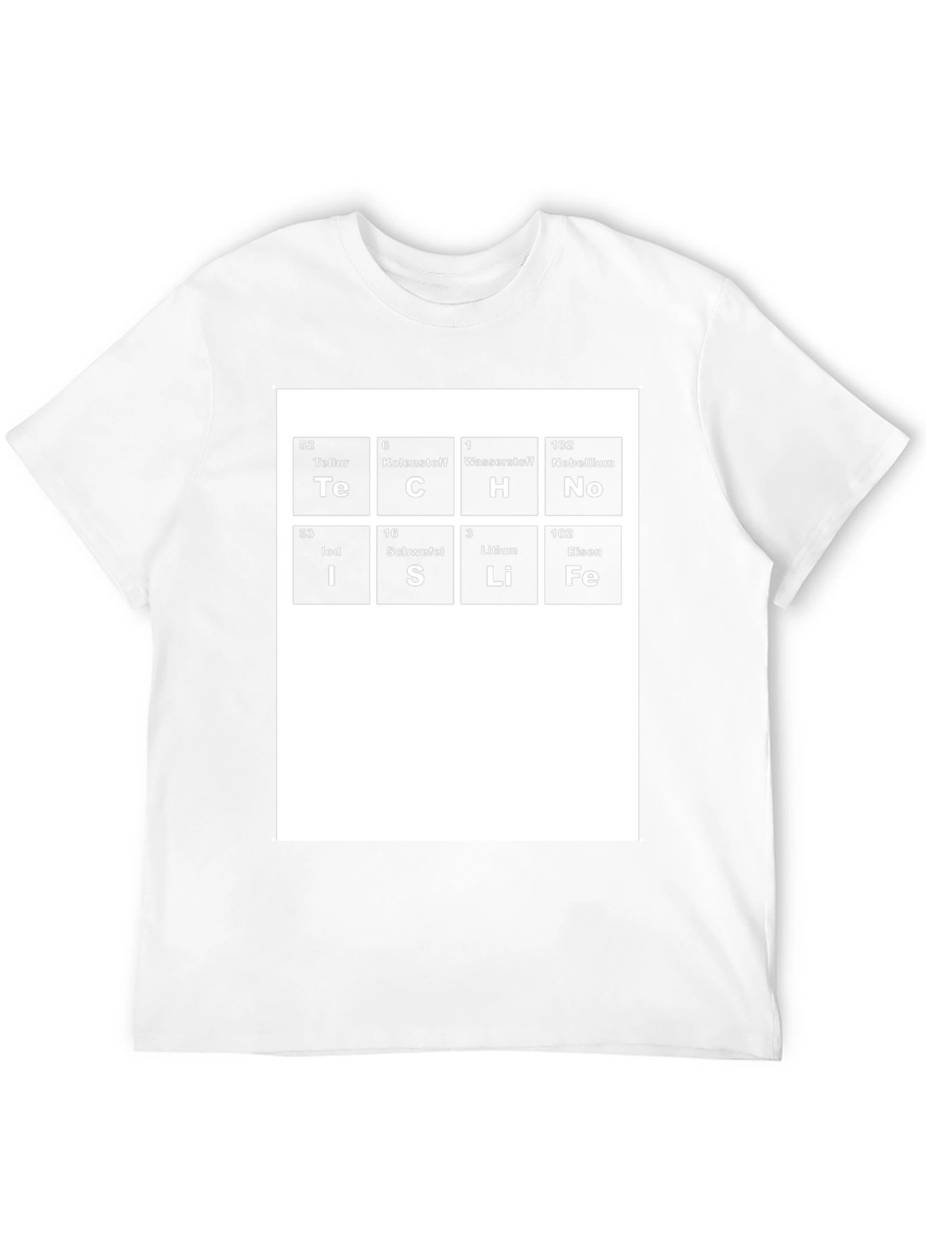 TeCH Is Life Periodic Table Black T-Shirt