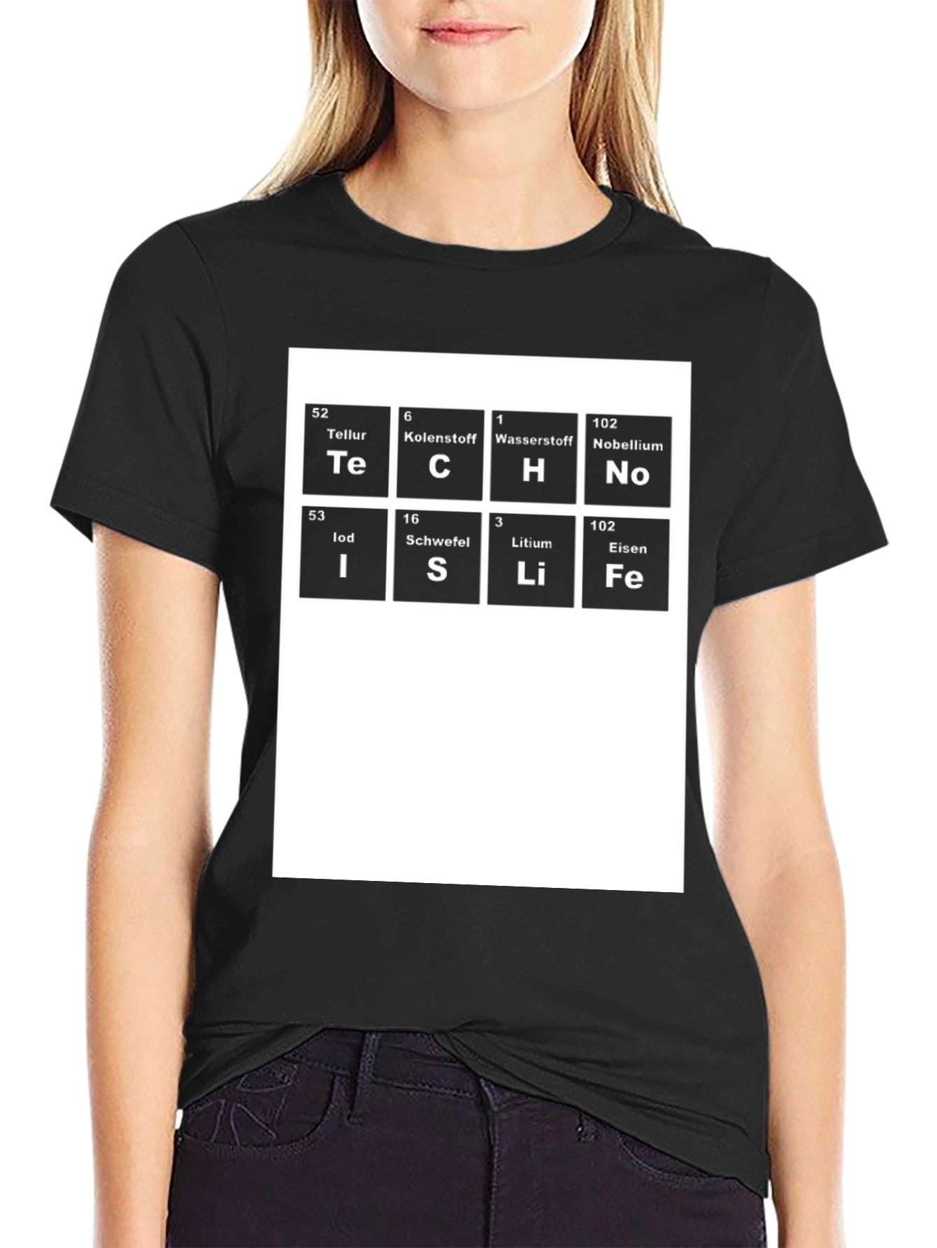 TeCH Is Life Periodic Table Black T-Shirt