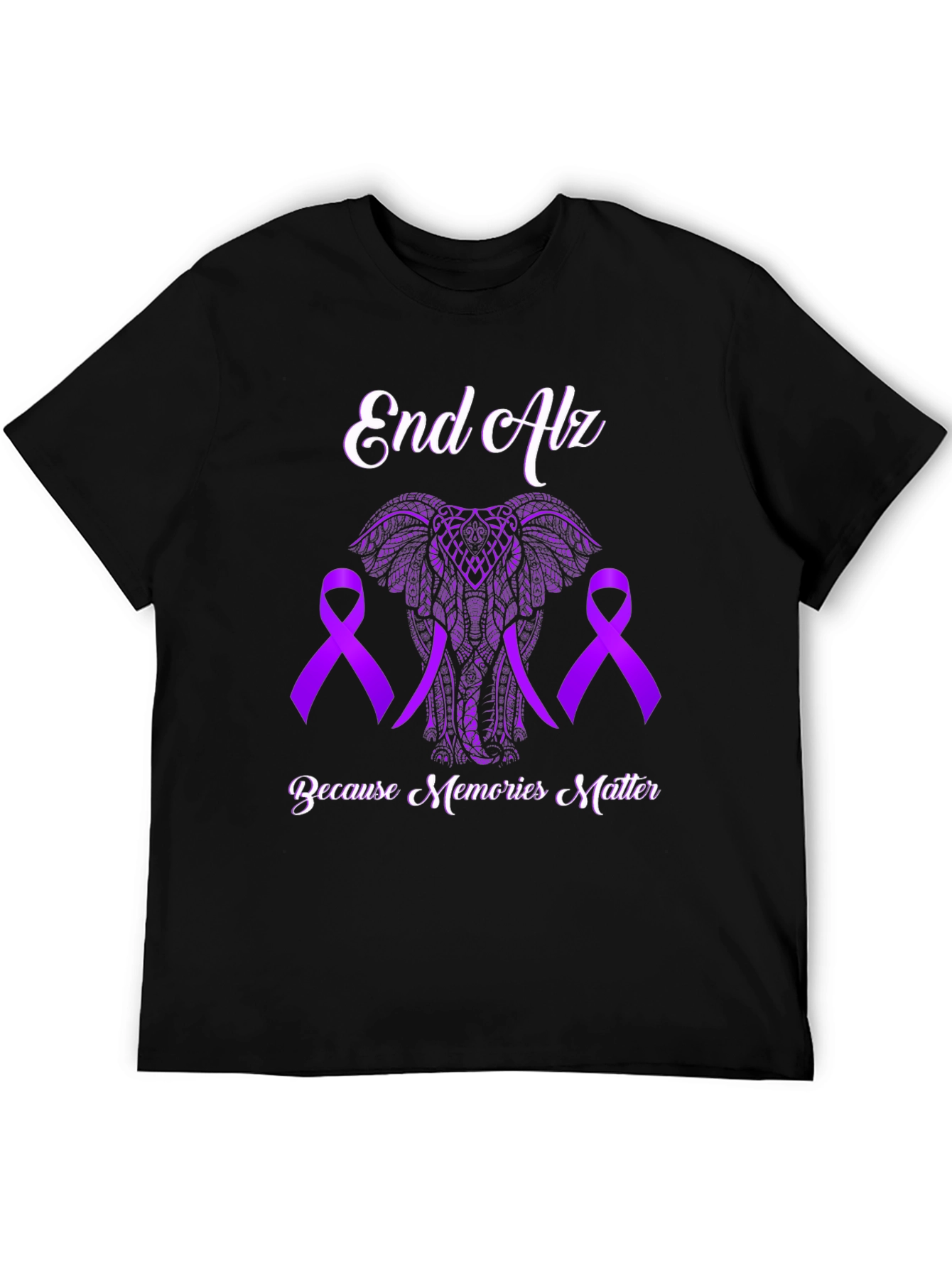 End Alz Awareness T-Shirt: Because Memories Matter