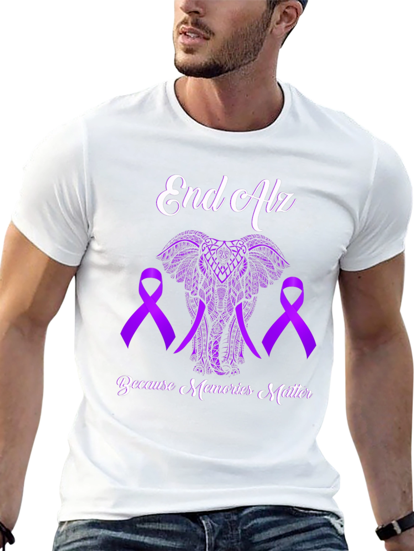End Alz Awareness T-Shirt: Because Memories Matter
