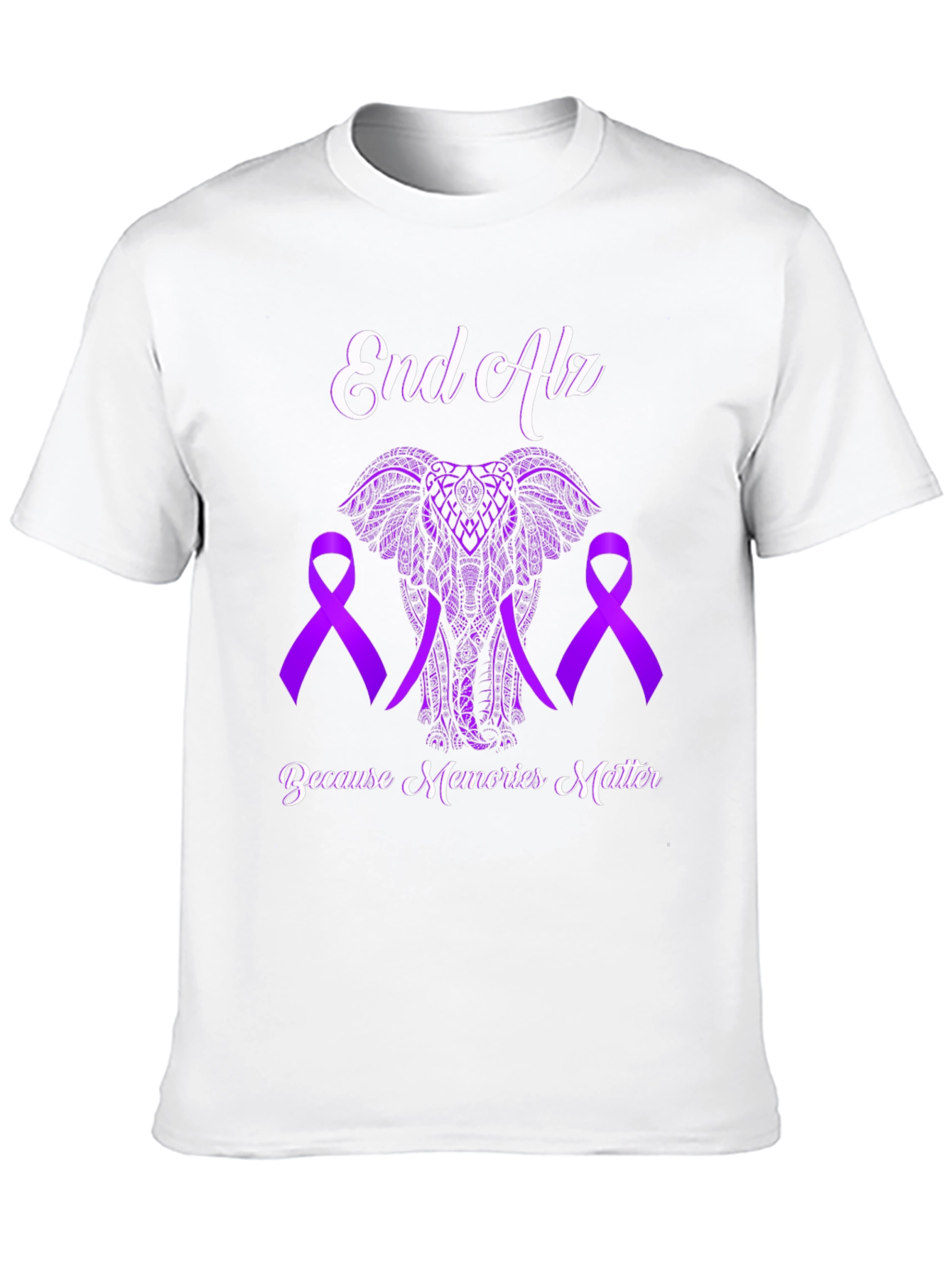 End Alz Awareness T-Shirt: Because Memories Matter