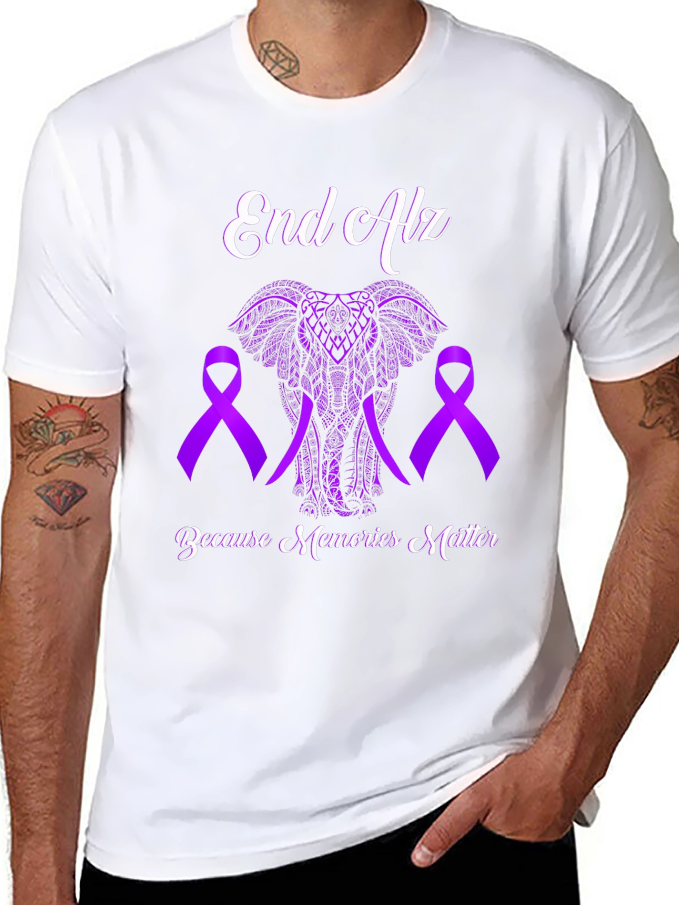 End Alz Awareness T-Shirt: Because Memories Matter