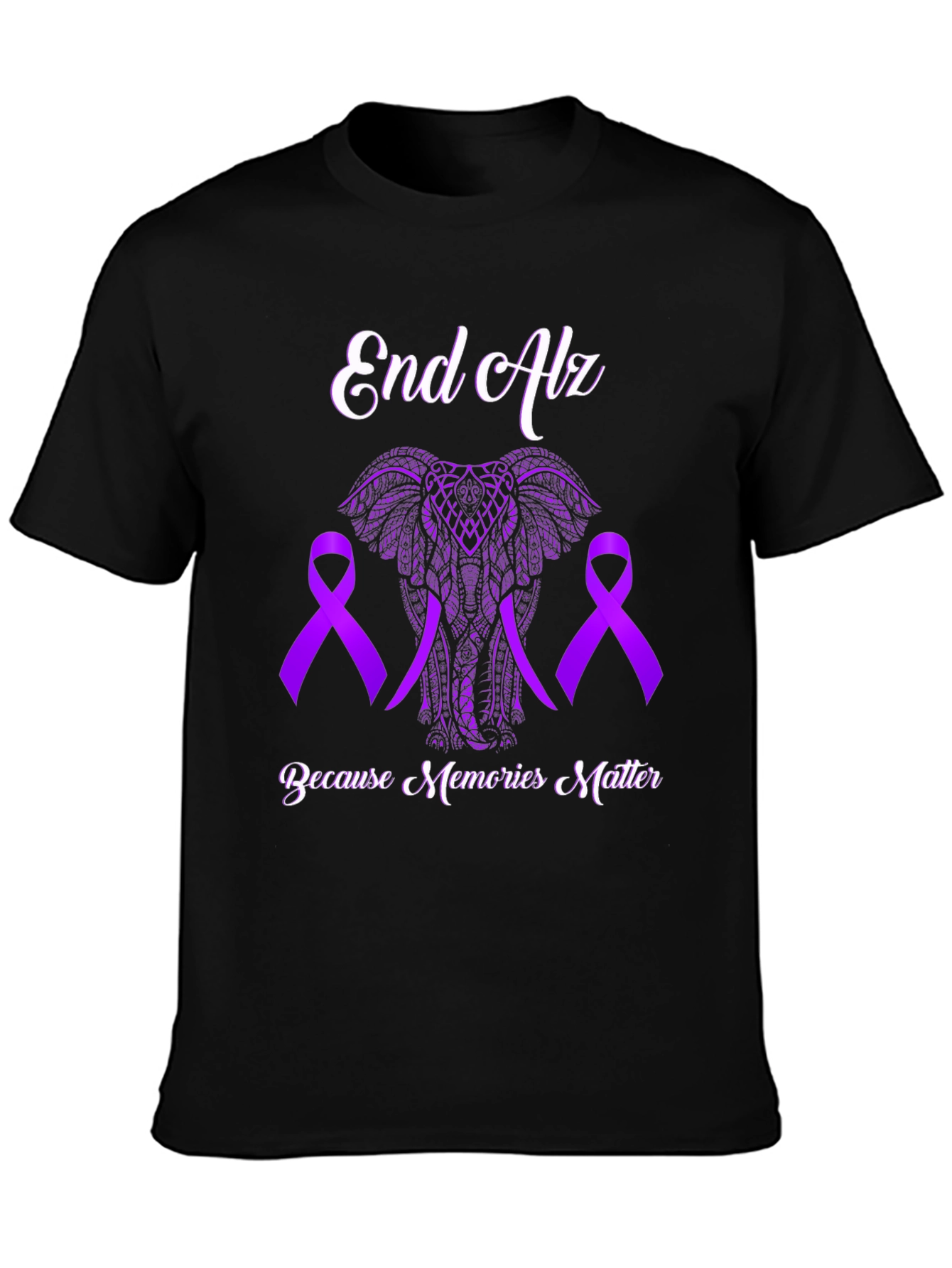 End Alz Awareness T-Shirt: Because Memories Matter