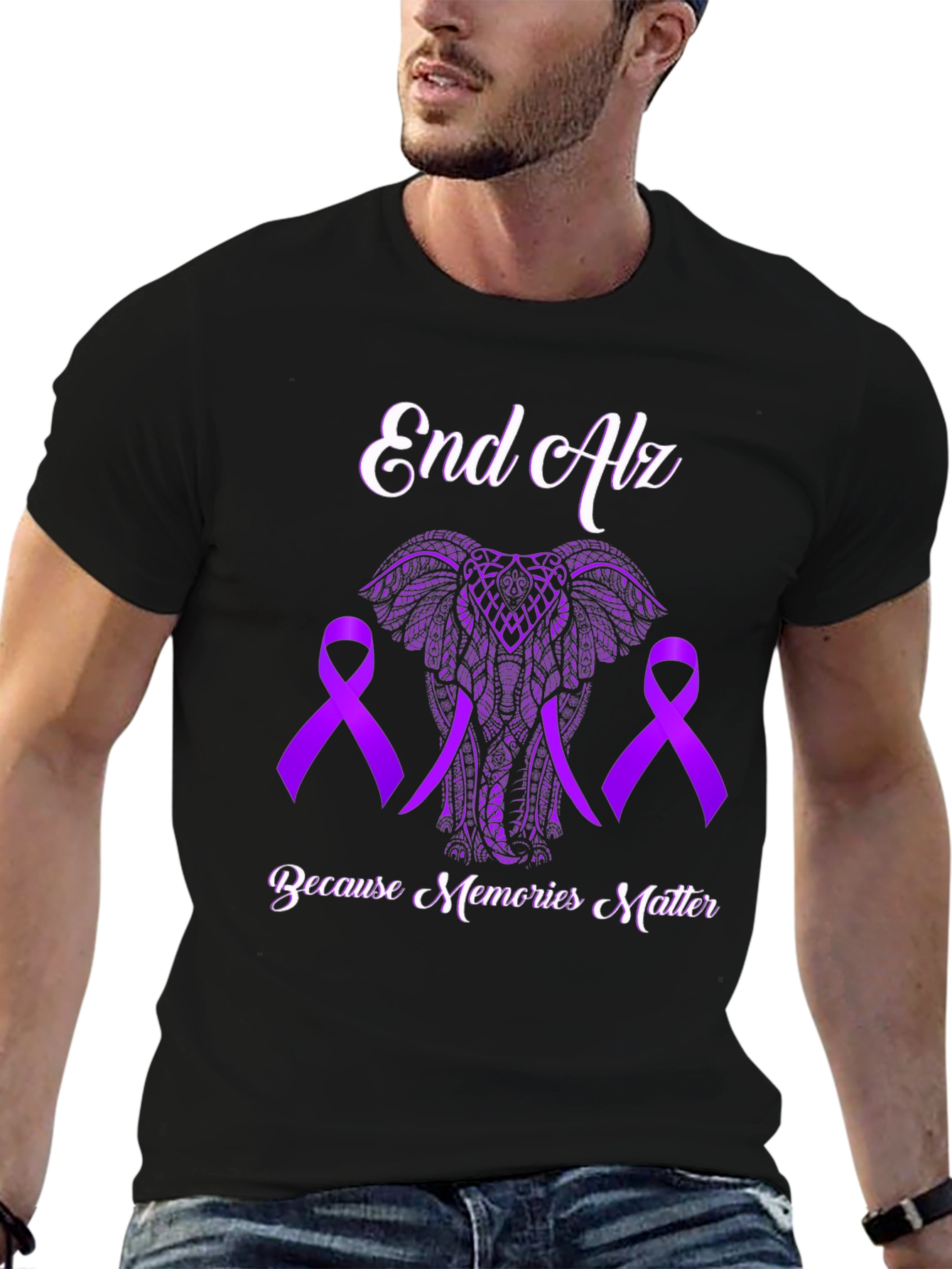 End Alz Awareness T-Shirt: Because Memories Matter