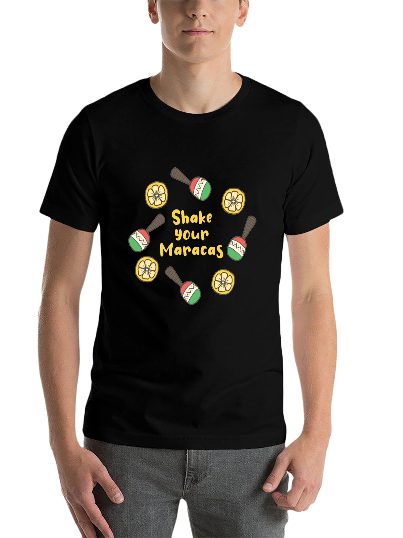 Shake Your Maracas Graphic Tee - Fun Fiesta Style