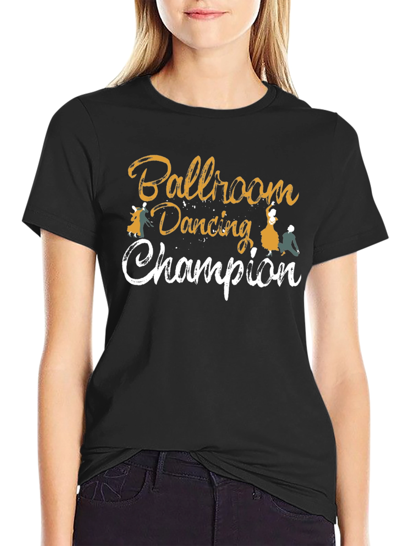 Ballroom Dancing Champion Black T-Shirt