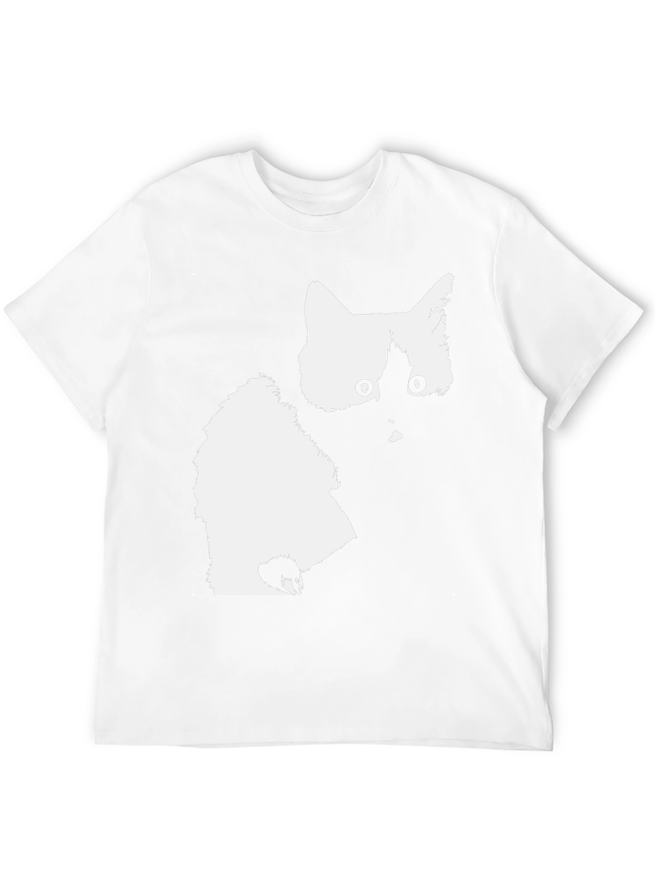 Cat Silhouette Black T-Shirt