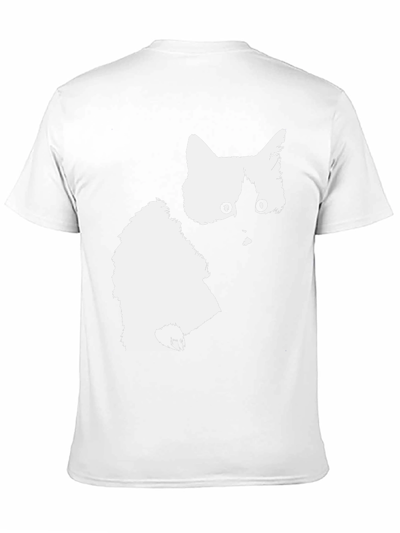 Cat Silhouette Black T-Shirt