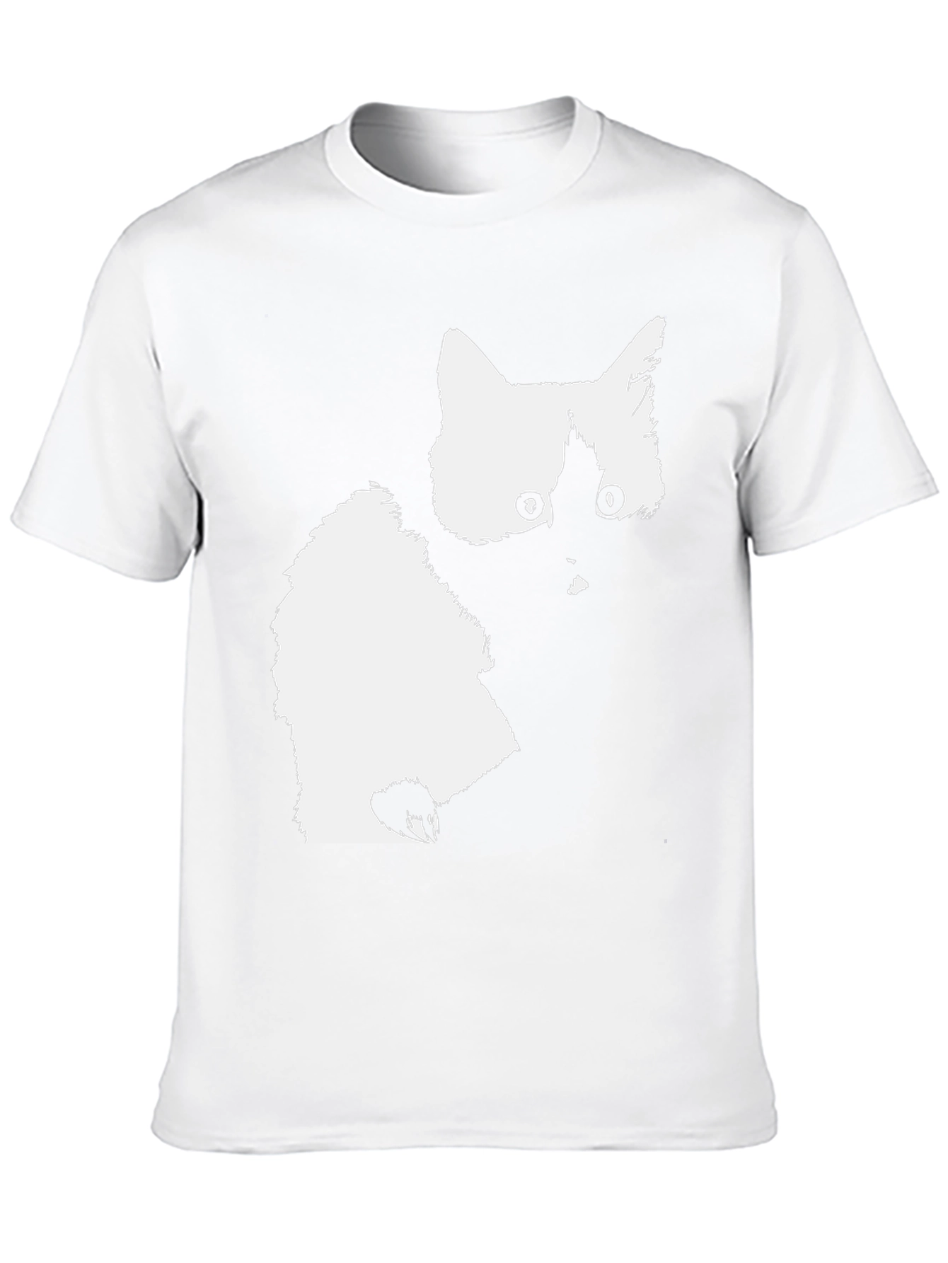 Cat Silhouette Black T-Shirt