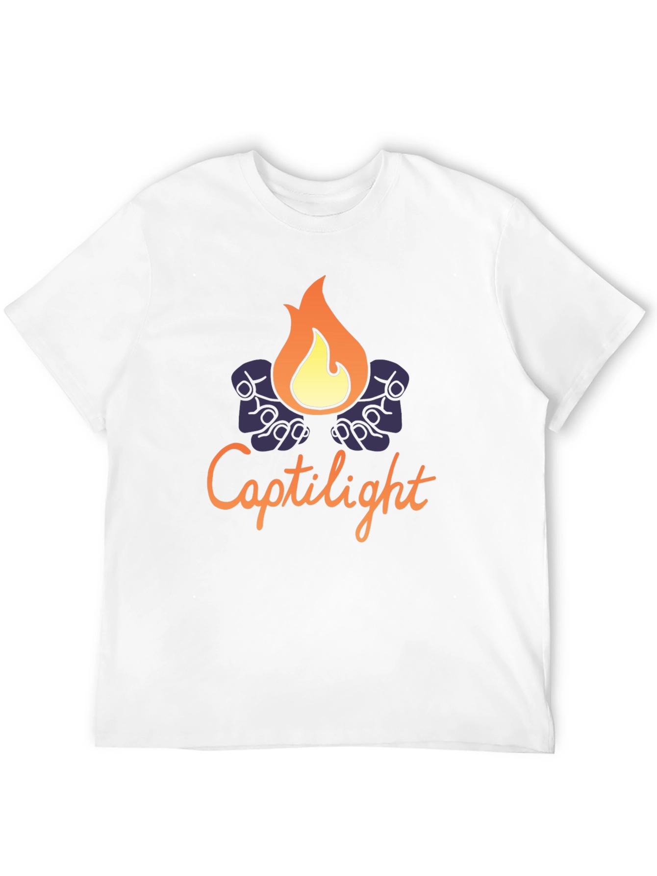Captilight Graphic T-Shirt - Soft Black Cotton Blend