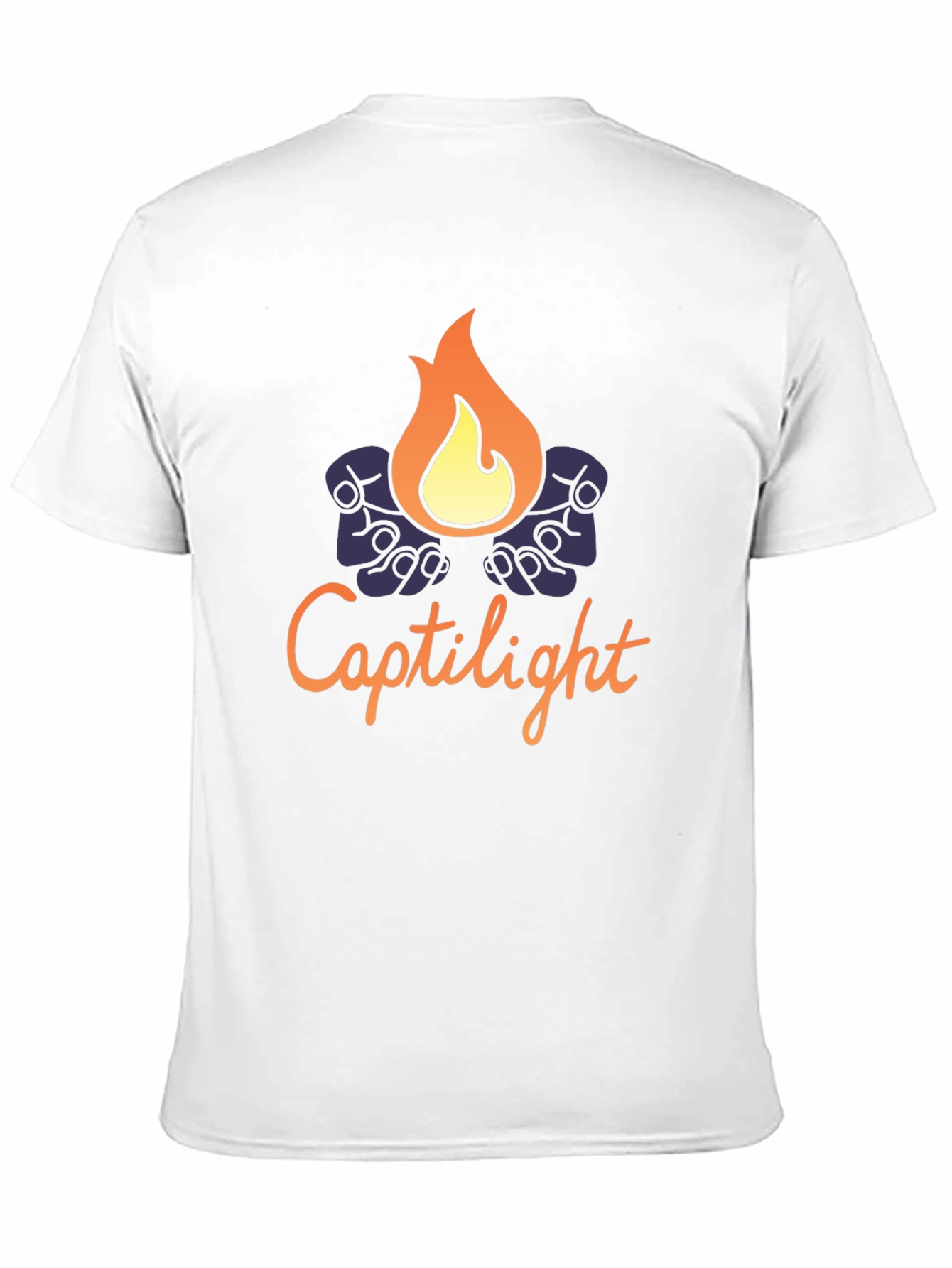 Captilight Graphic T-Shirt - Soft Black Cotton Blend